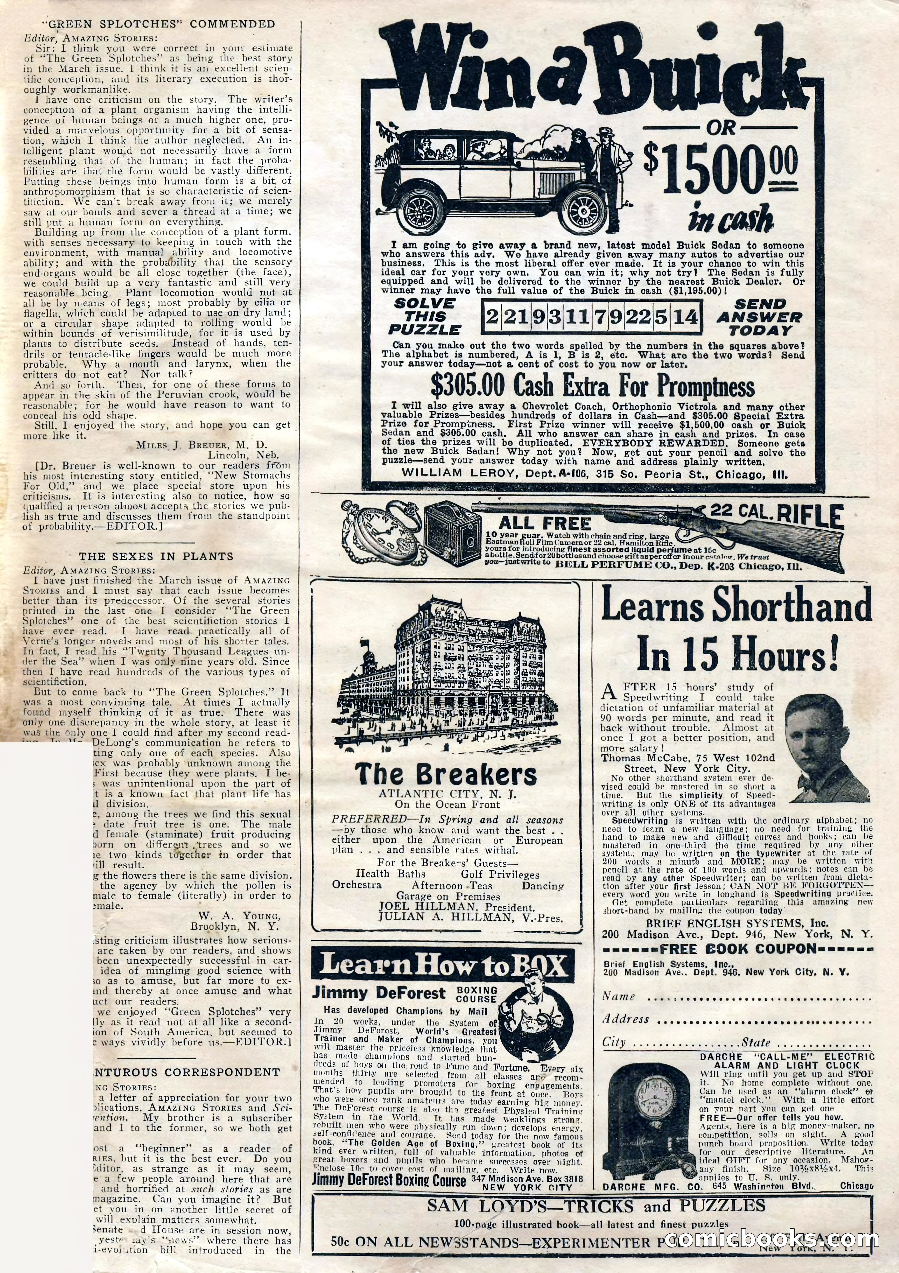 Amazing Stories, Vol. 2 No. 3 — page 103 of 108