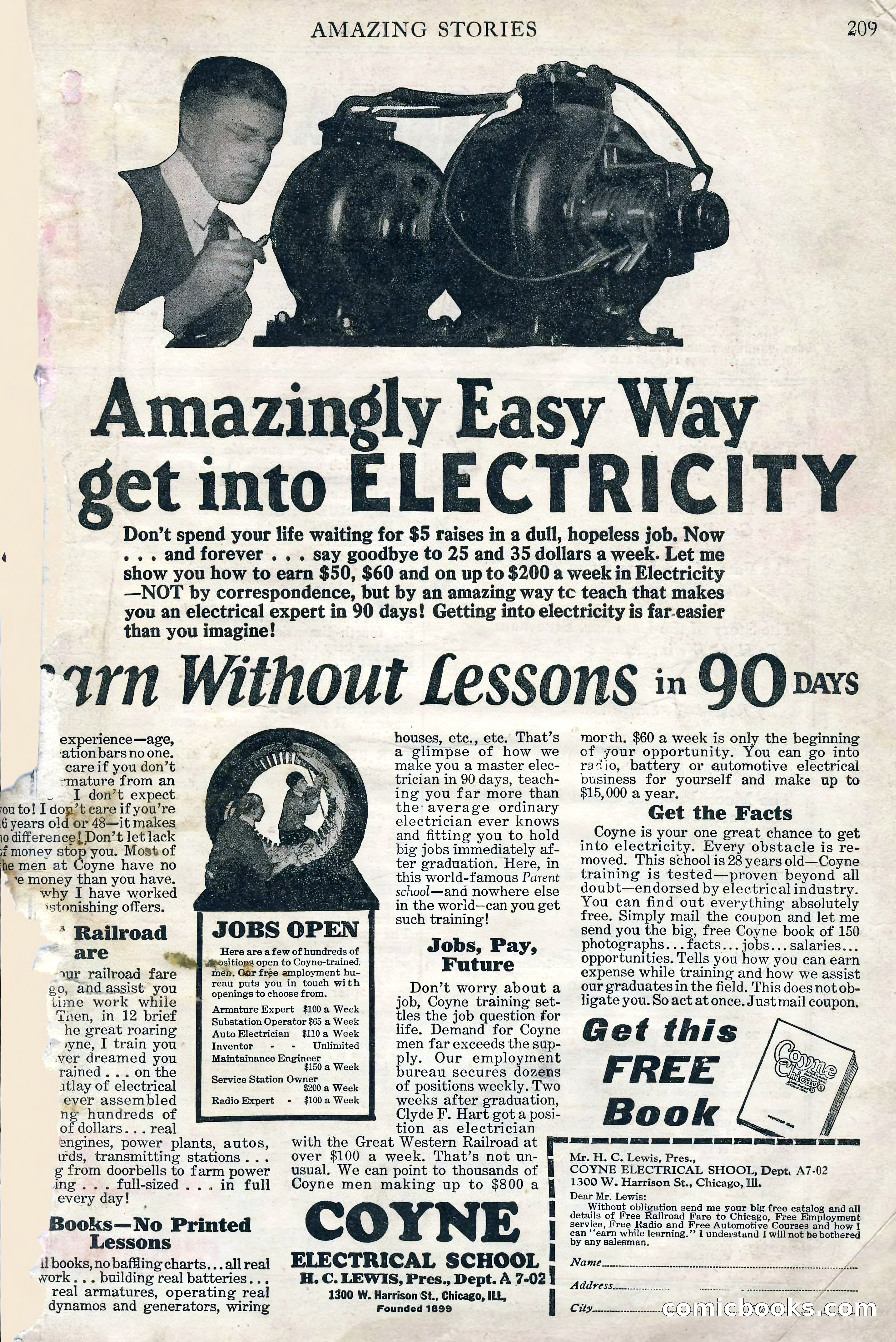 Amazing Stories, Vol. 2 No. 3 — page 3 of 108