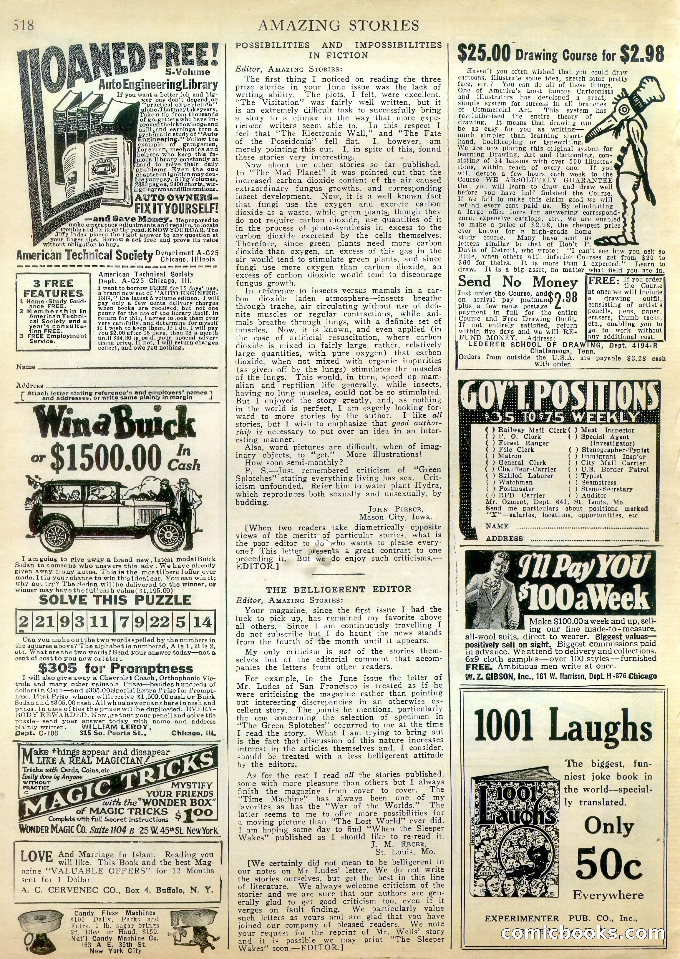 Amazing Stories, Vol. 2 No. 5 — page 103 of 107