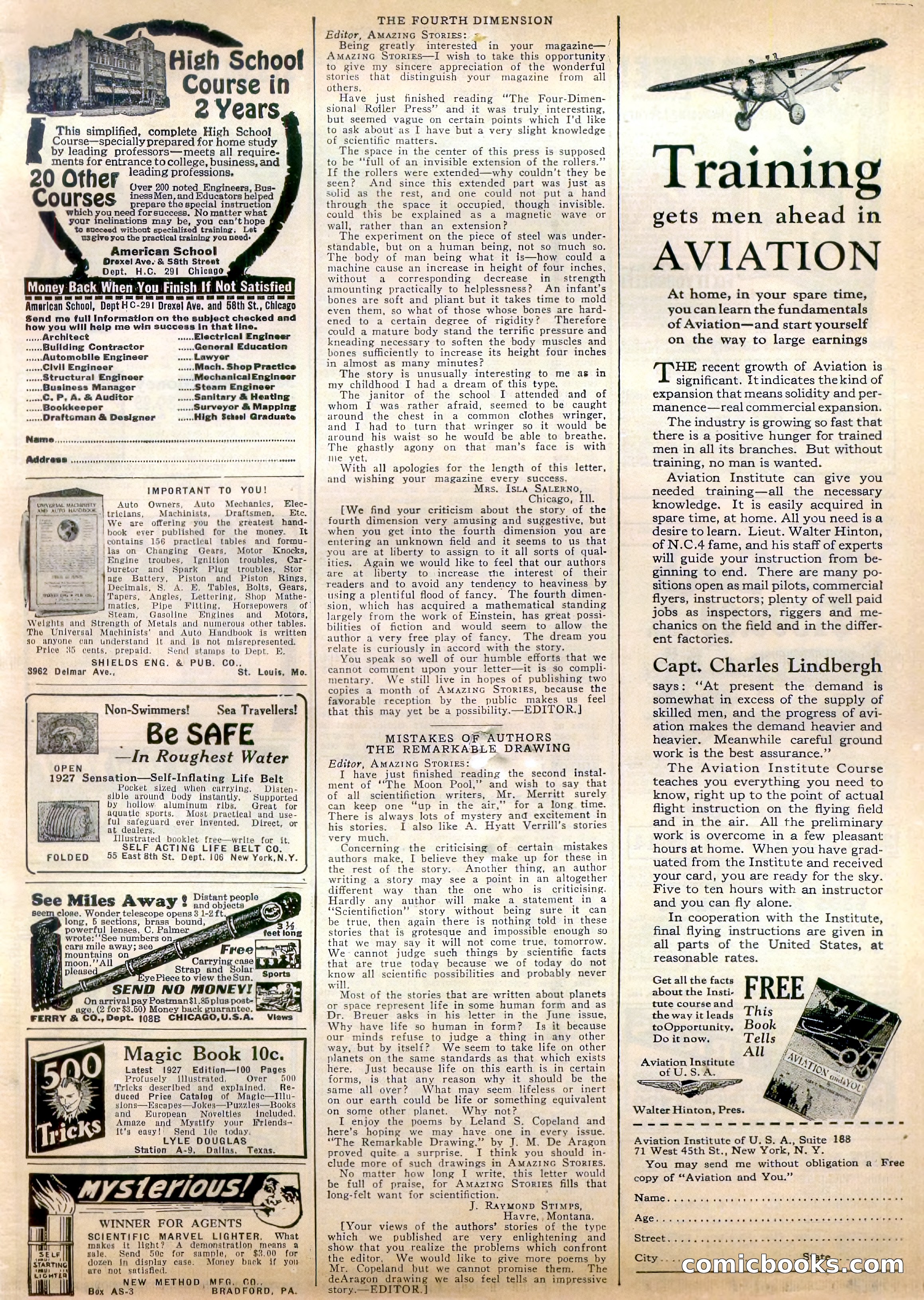 Amazing Stories, Vol. 2, No. 5 — page 102 of 107