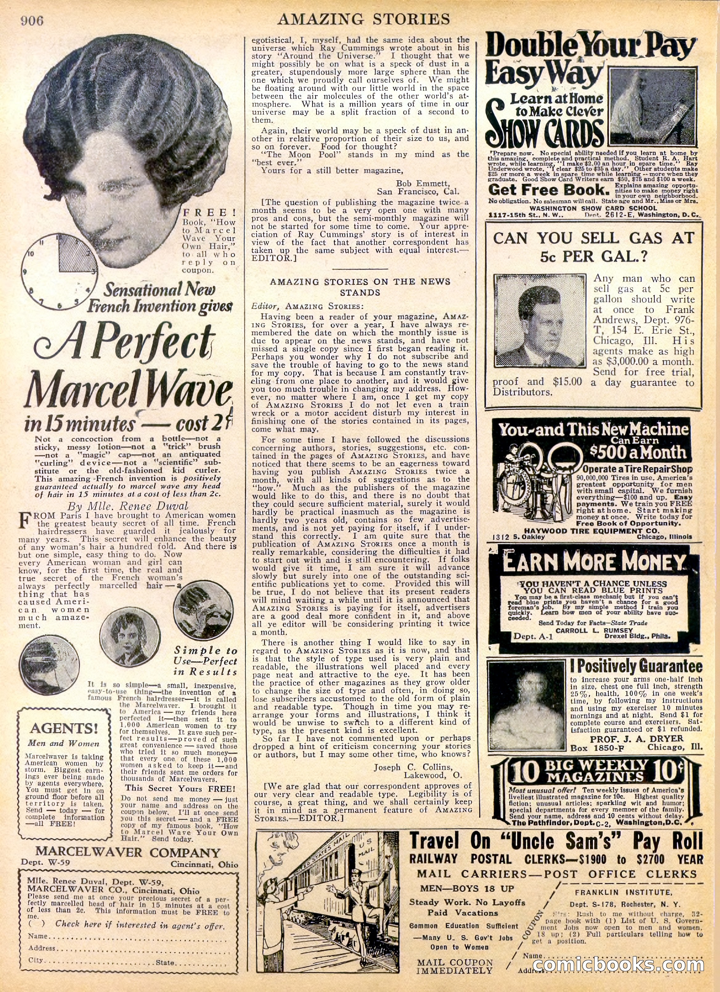 Amazing Stories, Vol. 2 No. 9 — page 88 of 104
