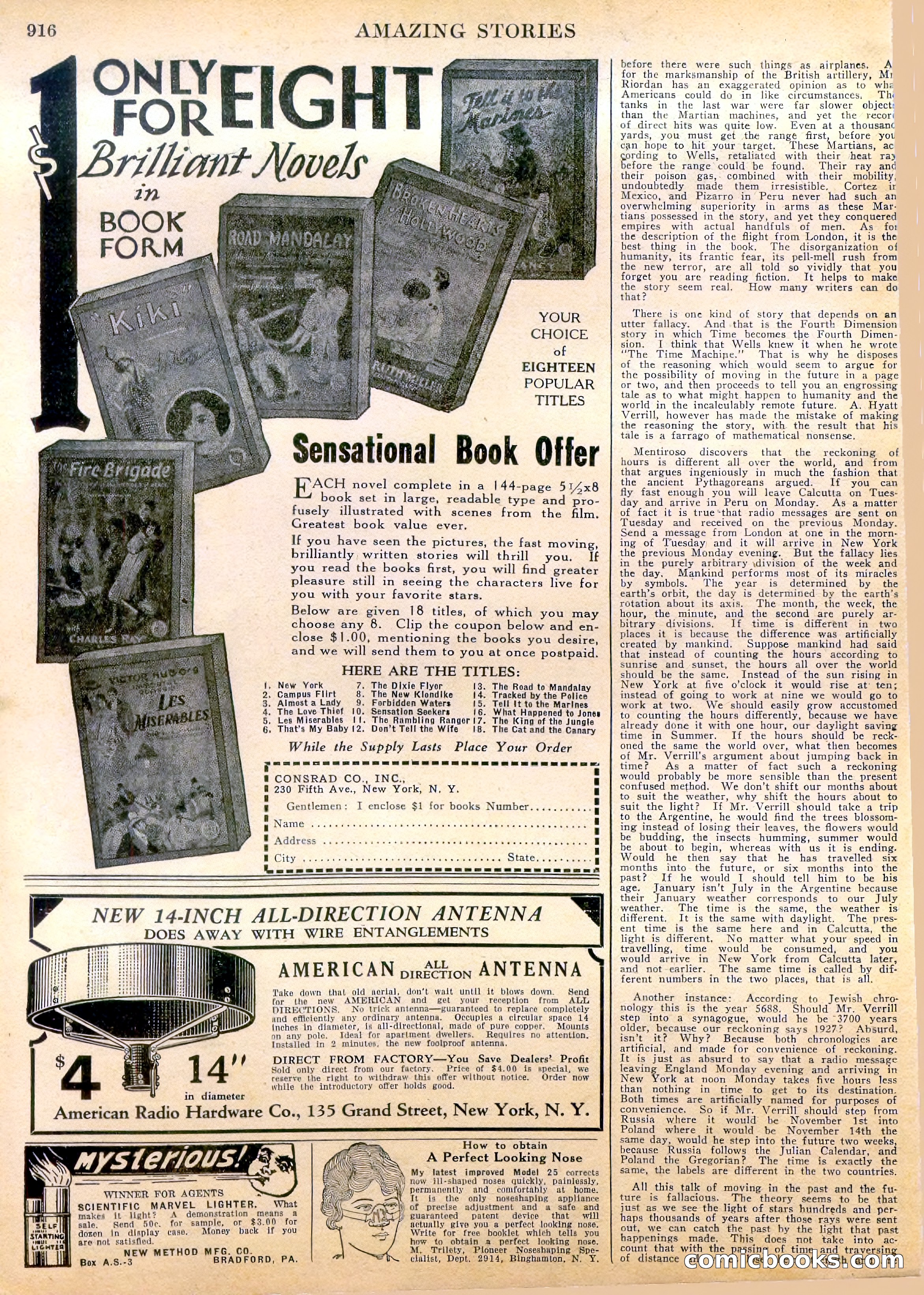 Amazing Stories, Vol. 2 No. 9 — page 98 of 104
