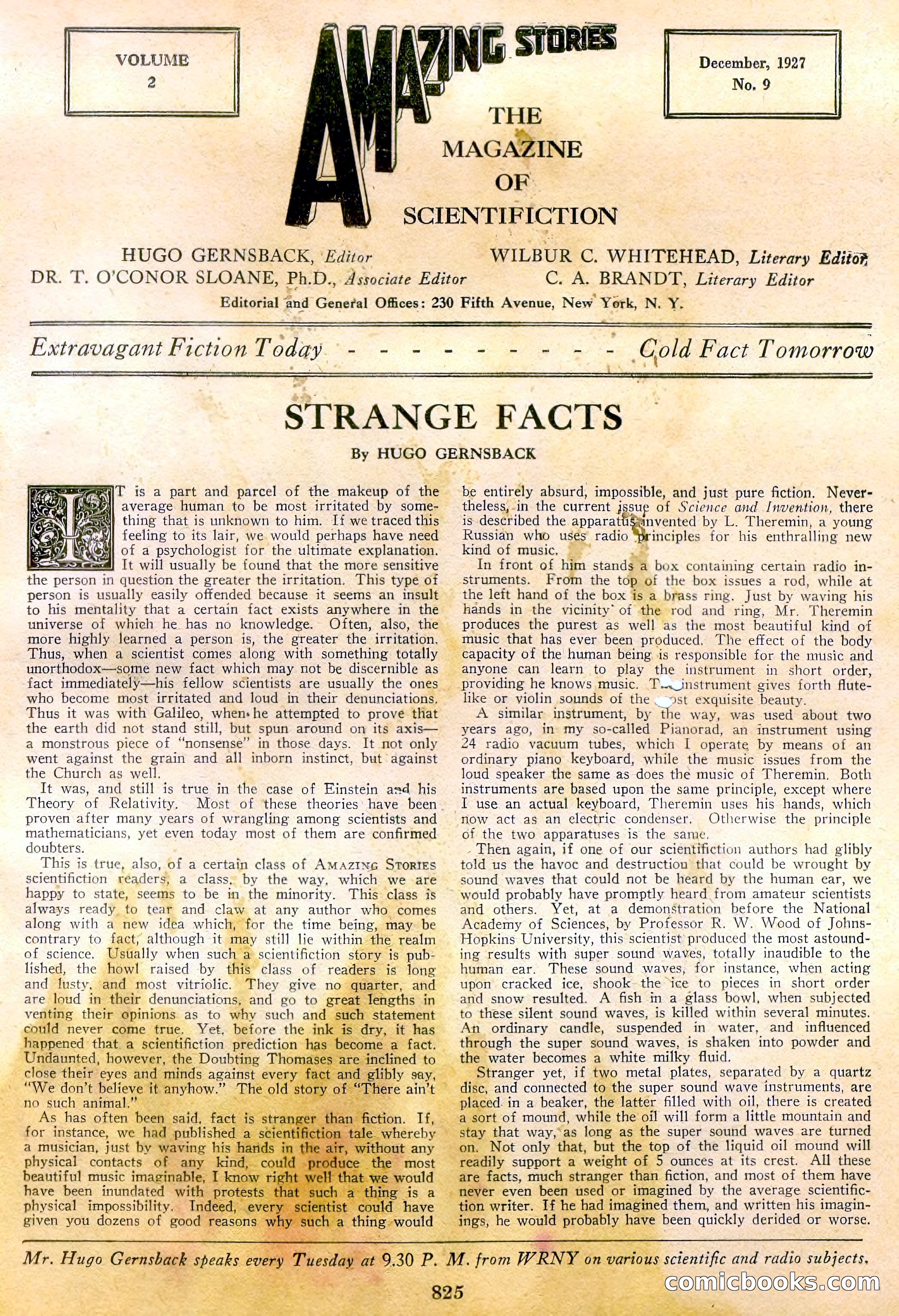 Amazing Stories, Vol. 2 No. 9 — page 7 of 104