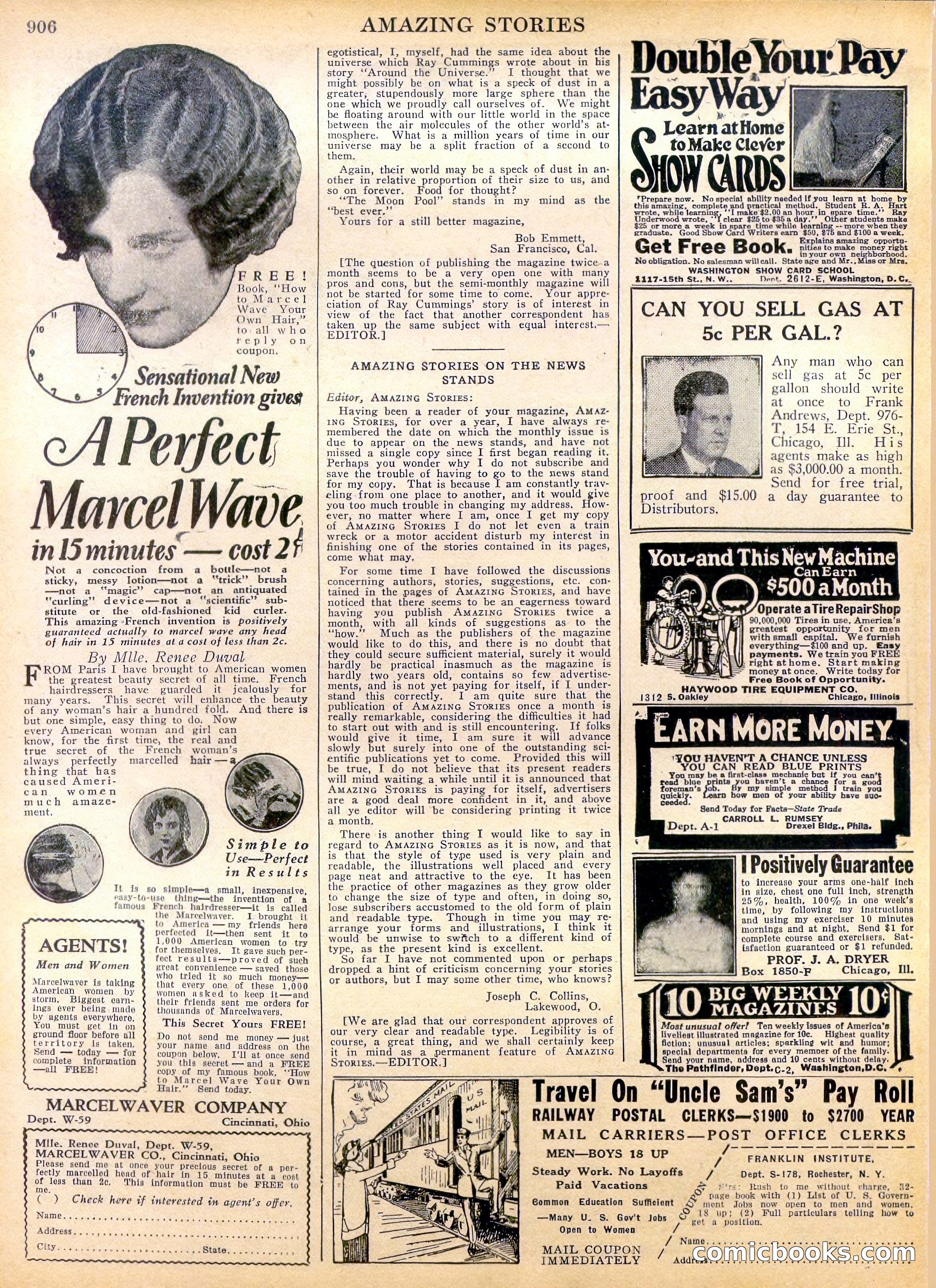 Amazing Stories, Vol. 2 No. 9 — page 88 of 104