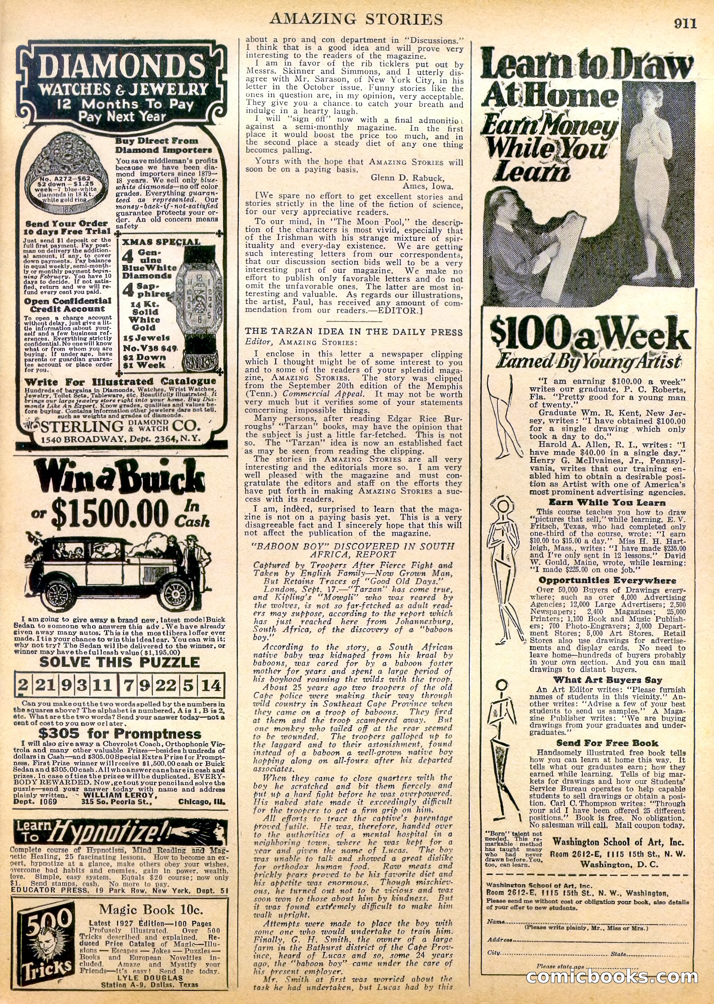 Amazing Stories, Vol. 2 No. 9 — page 93 of 104