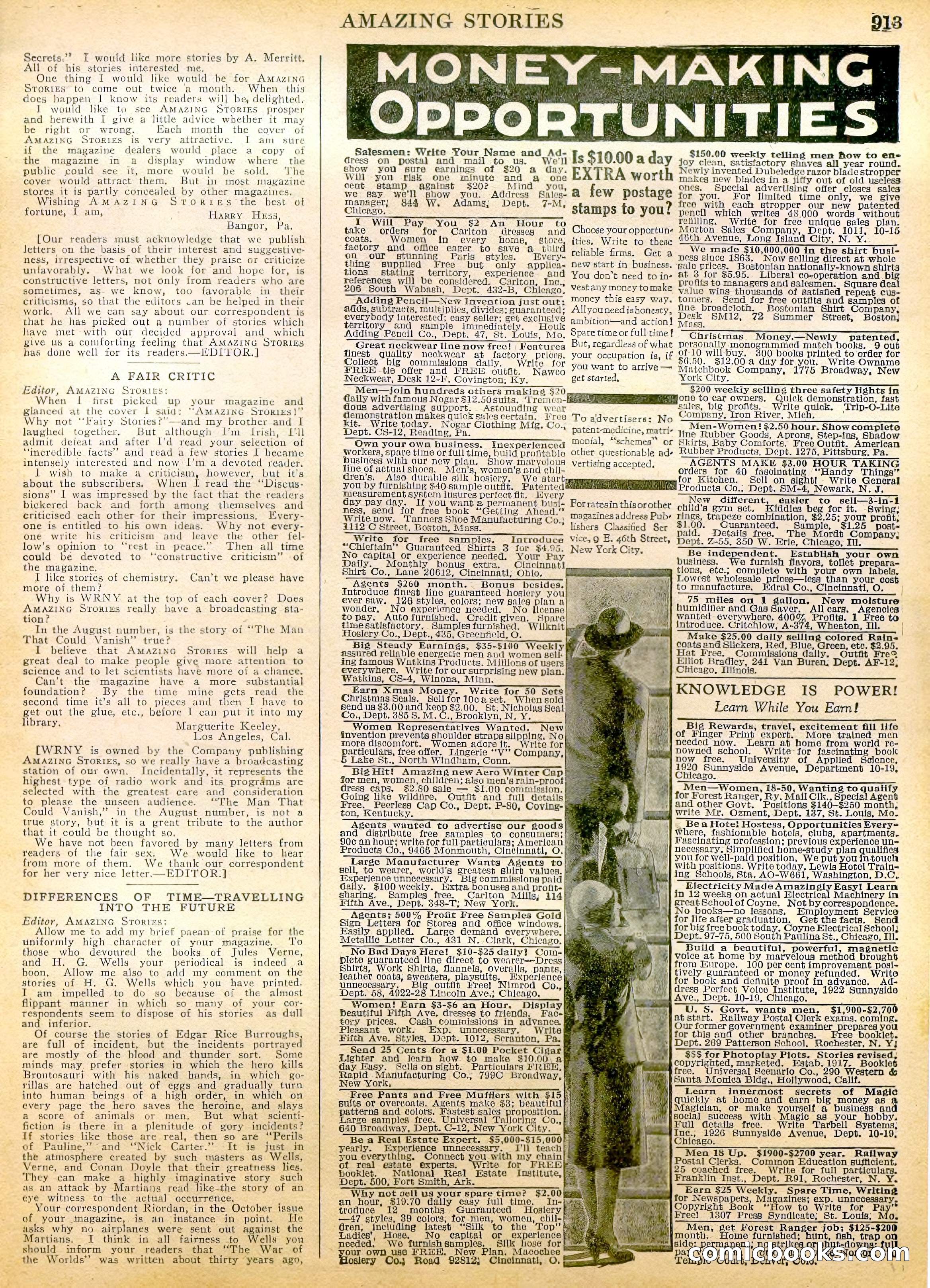 Amazing Stories, Vol. 2 No. 9 — page 95 of 104