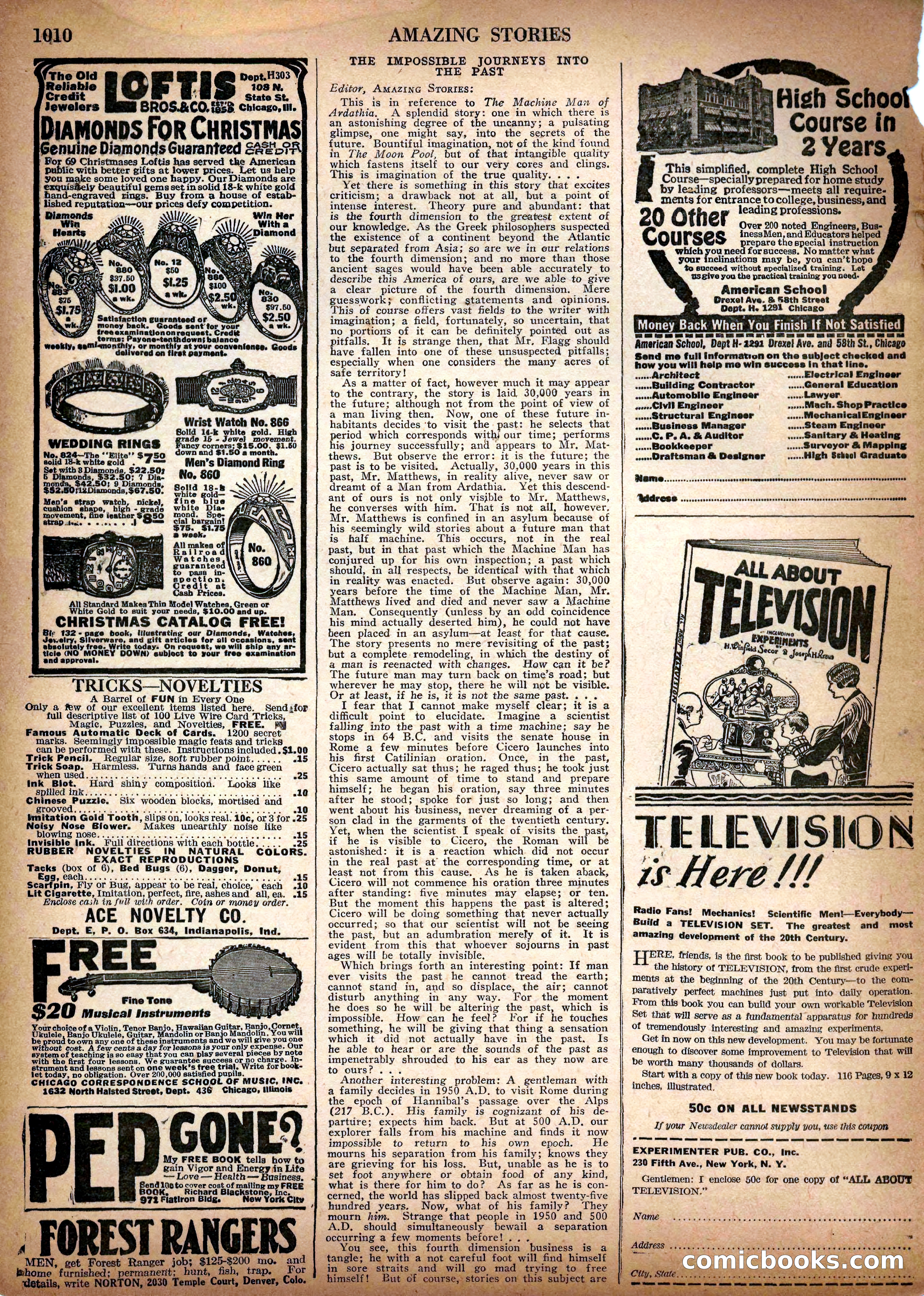 Amazing Stories, Vol. 2 No. 10 — page 92 of 102