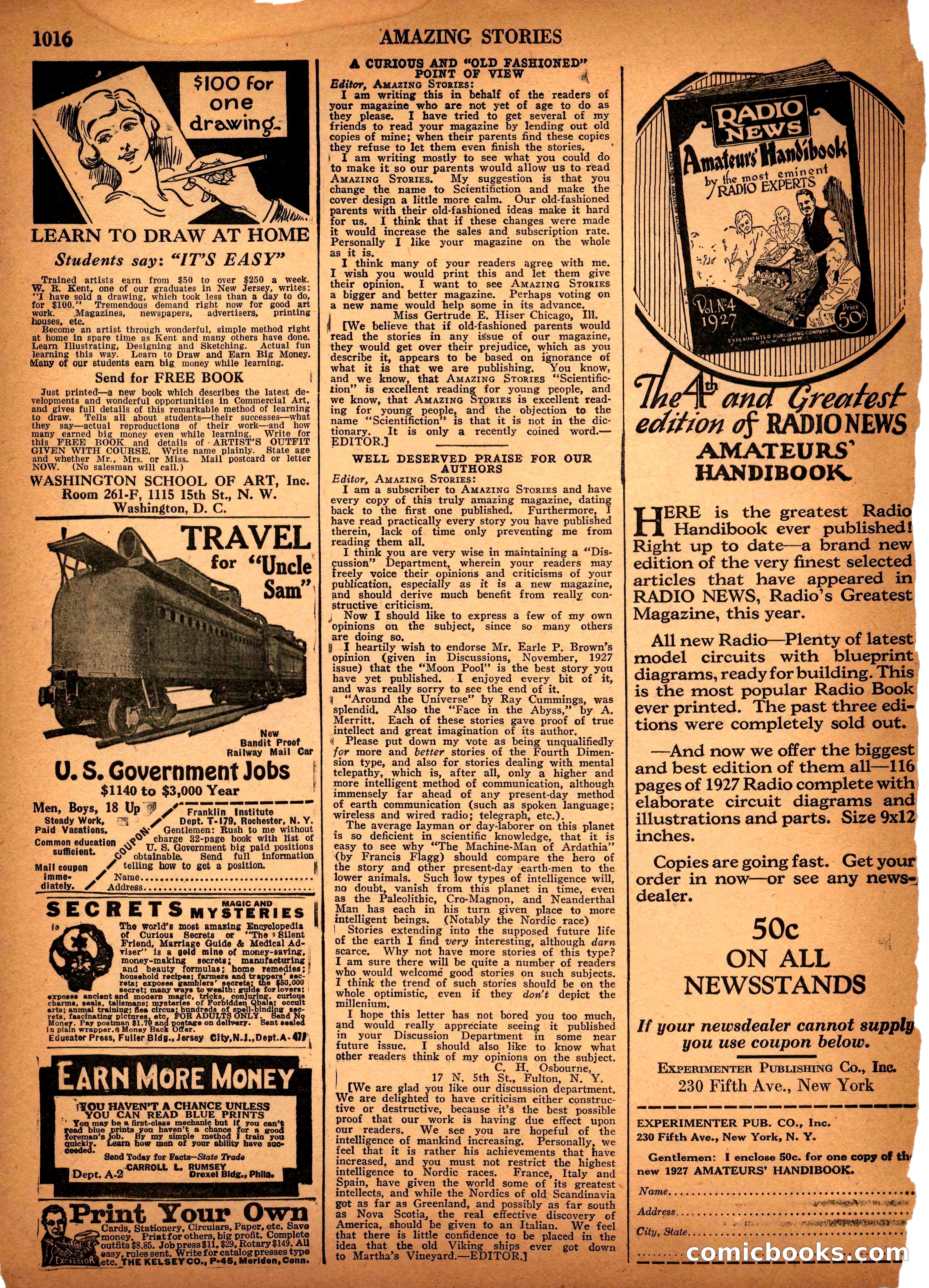 Amazing Stories, Vol. 2 No. 10 — page 98 of 102