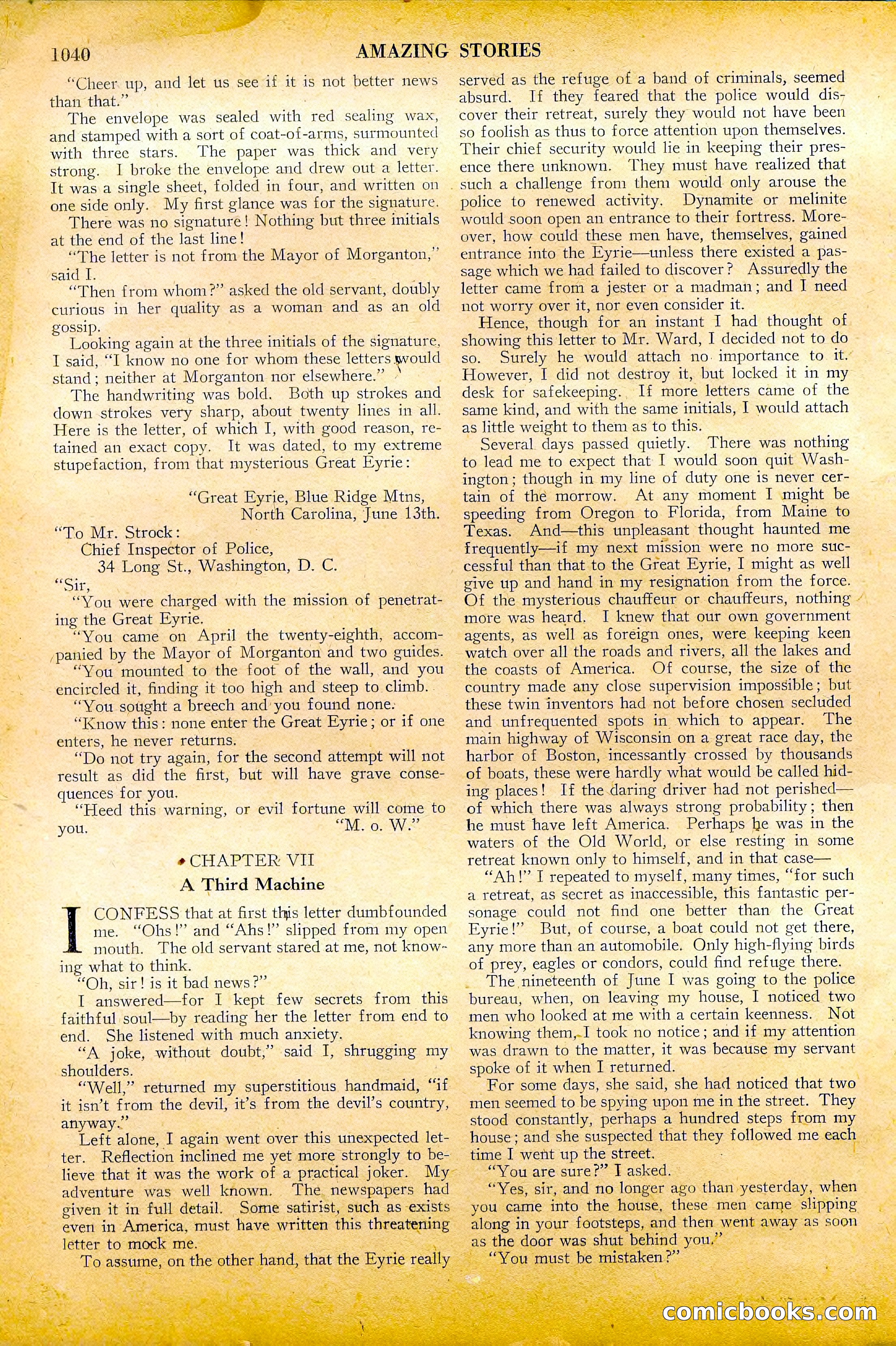 Amazing Stories, Vol. 2, No. 11 — page 21 of 101