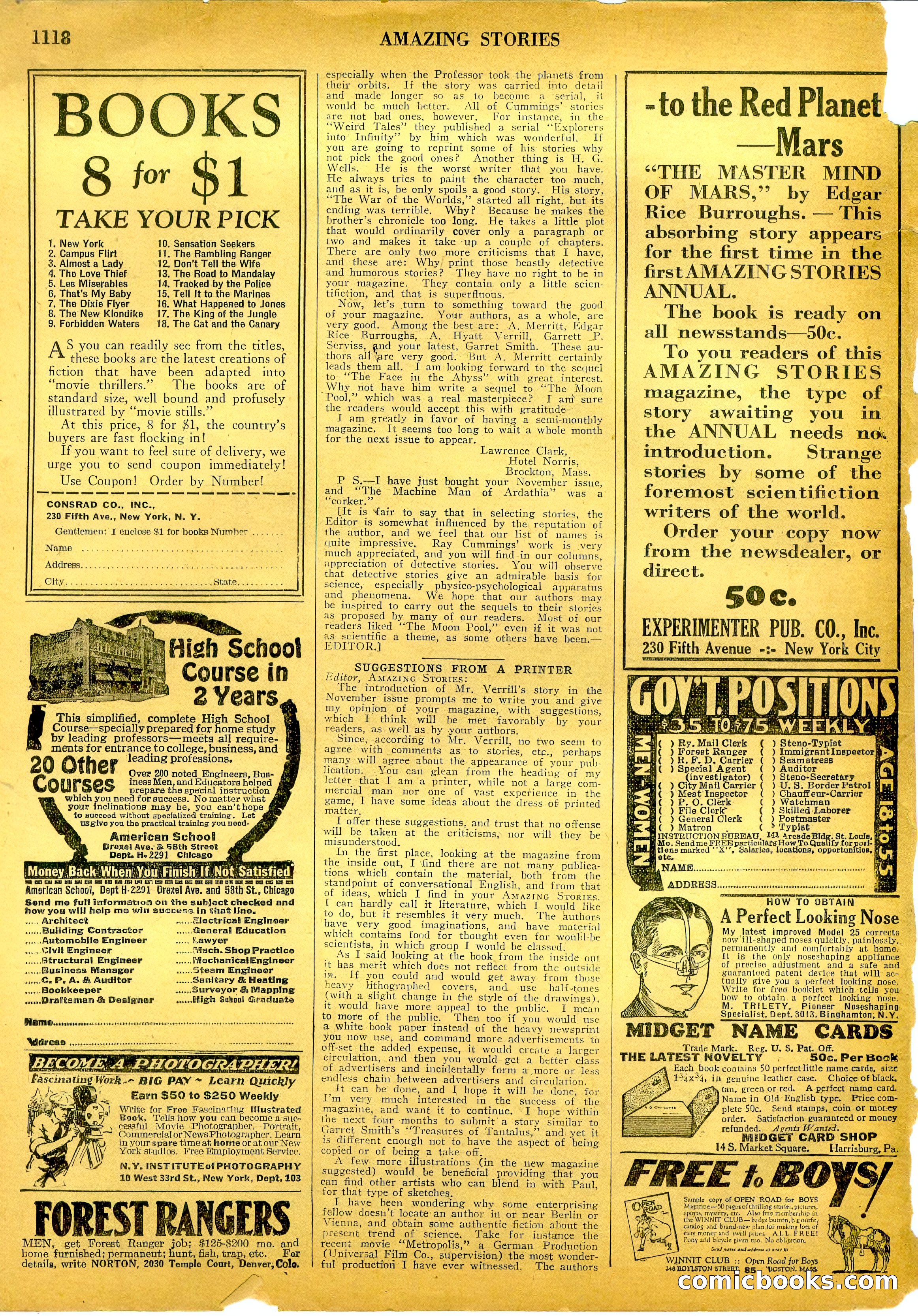 Amazing Stories, Vol. 2, No. 11 — page 99 of 101