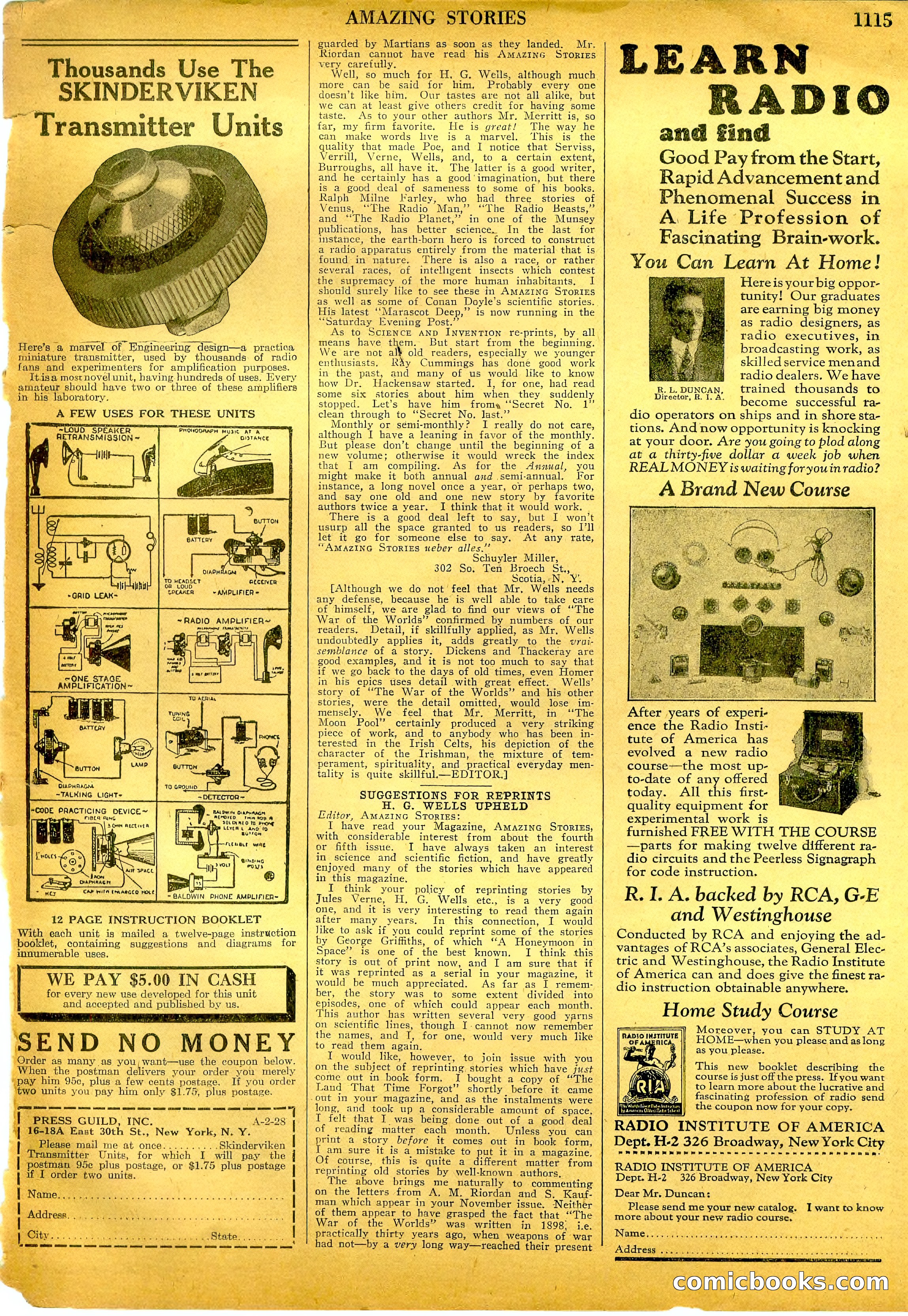 Amazing Stories, Vol. 2, No. 11 — page 96 of 101