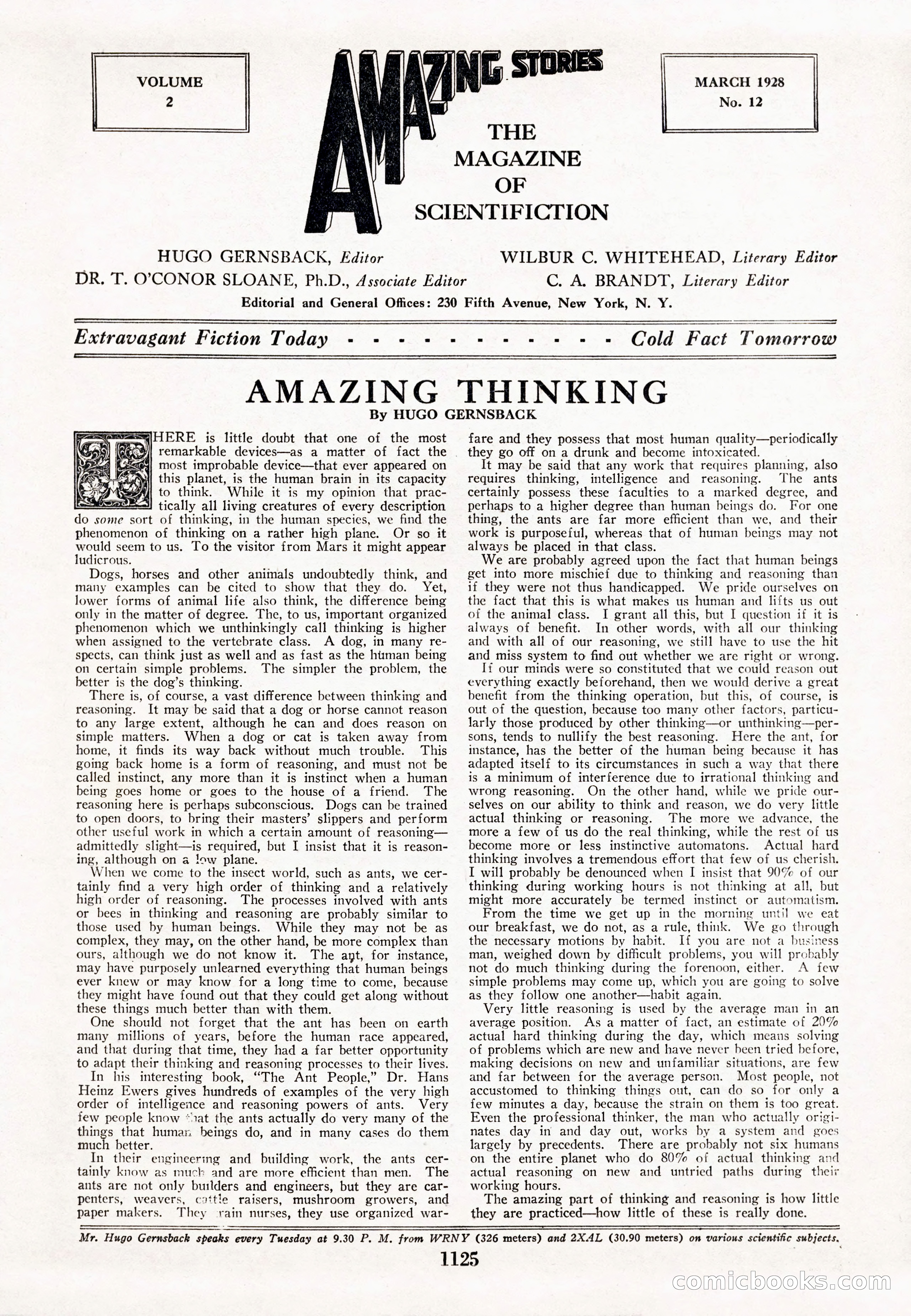 Amazing Stories, Vol. 2 No. 12 — page 7 of 104
