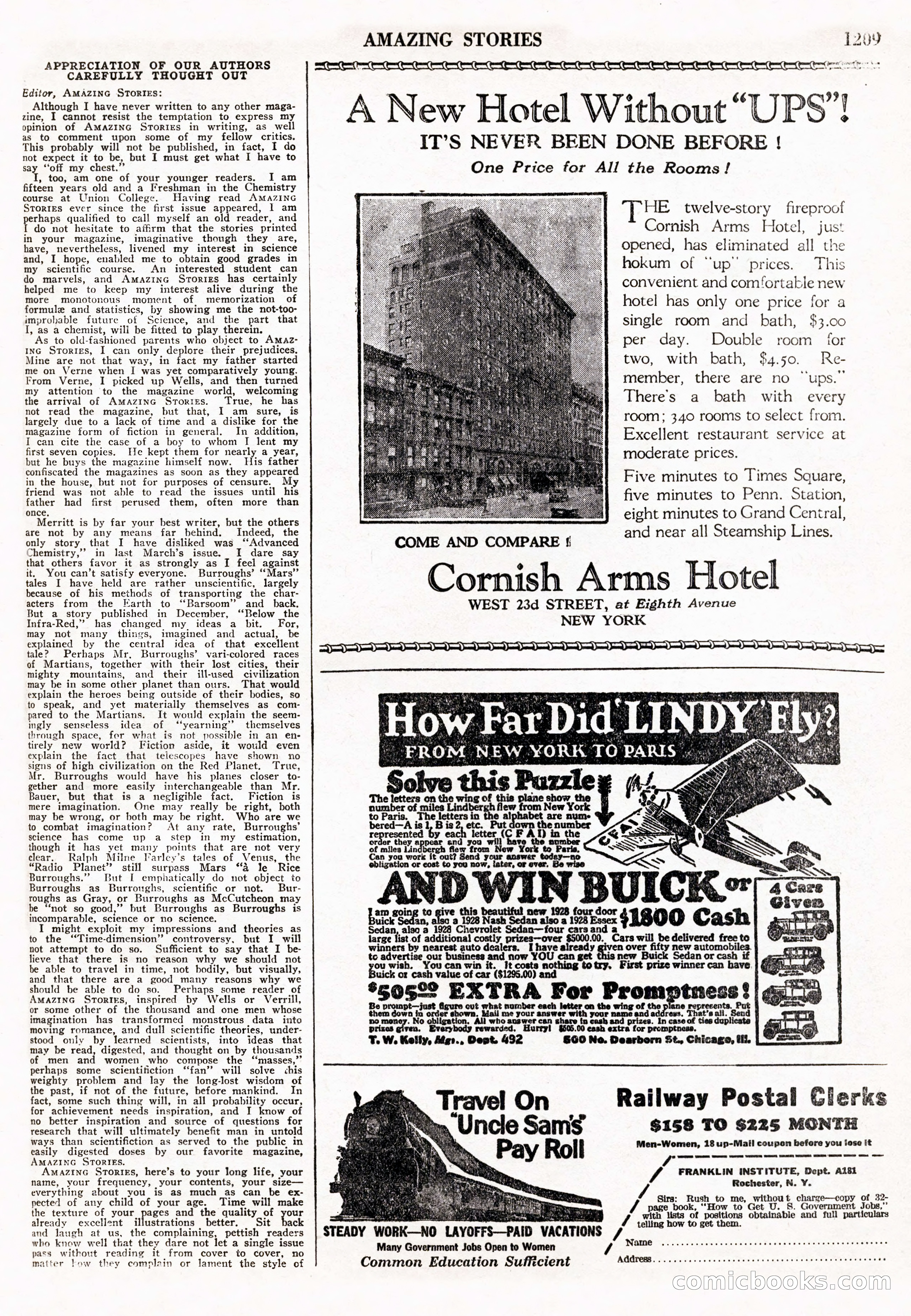 Amazing Stories, Vol. 2 No. 12 — page 91 of 104