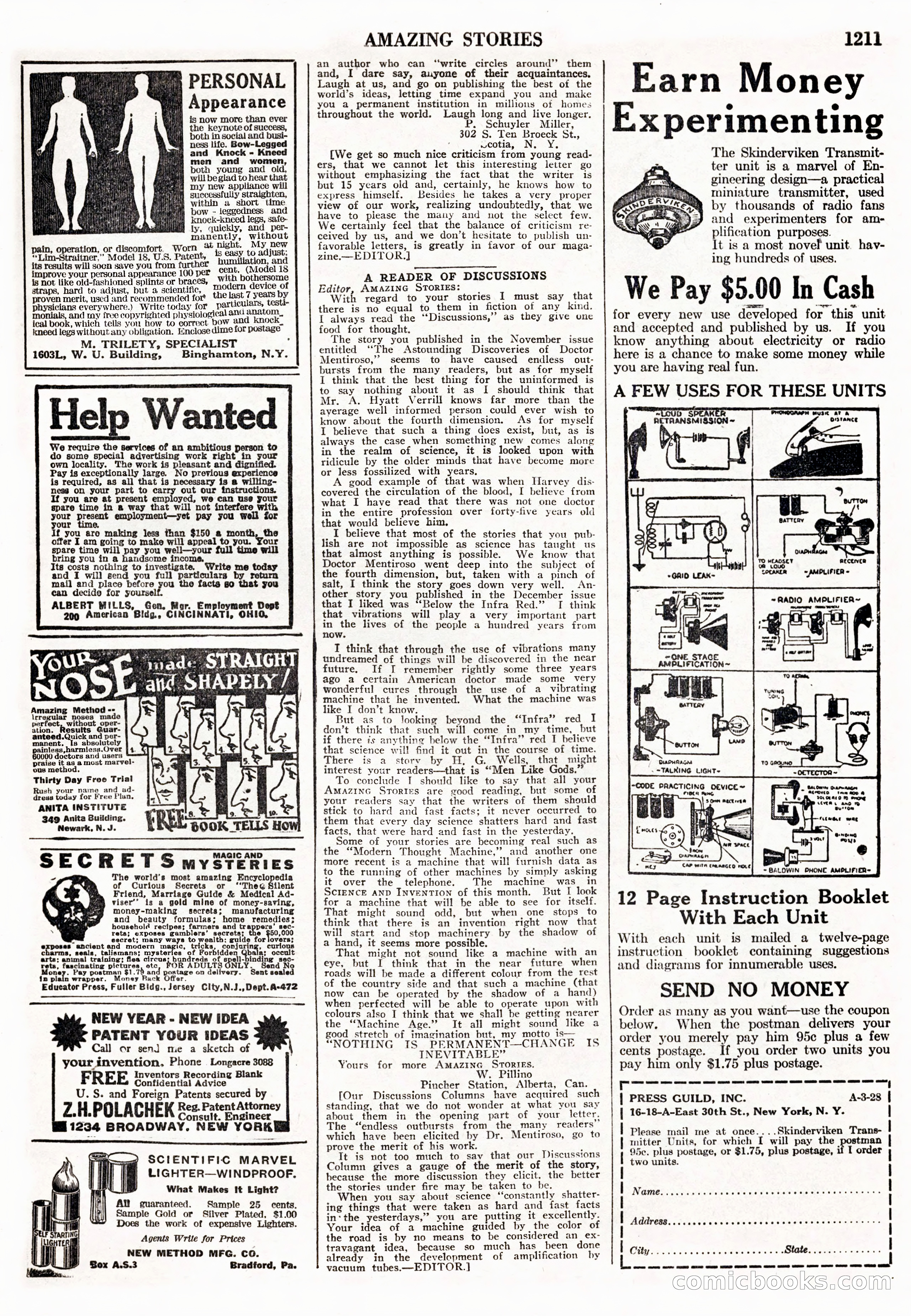 Amazing Stories, Vol. 2 No. 12 — page 93 of 104