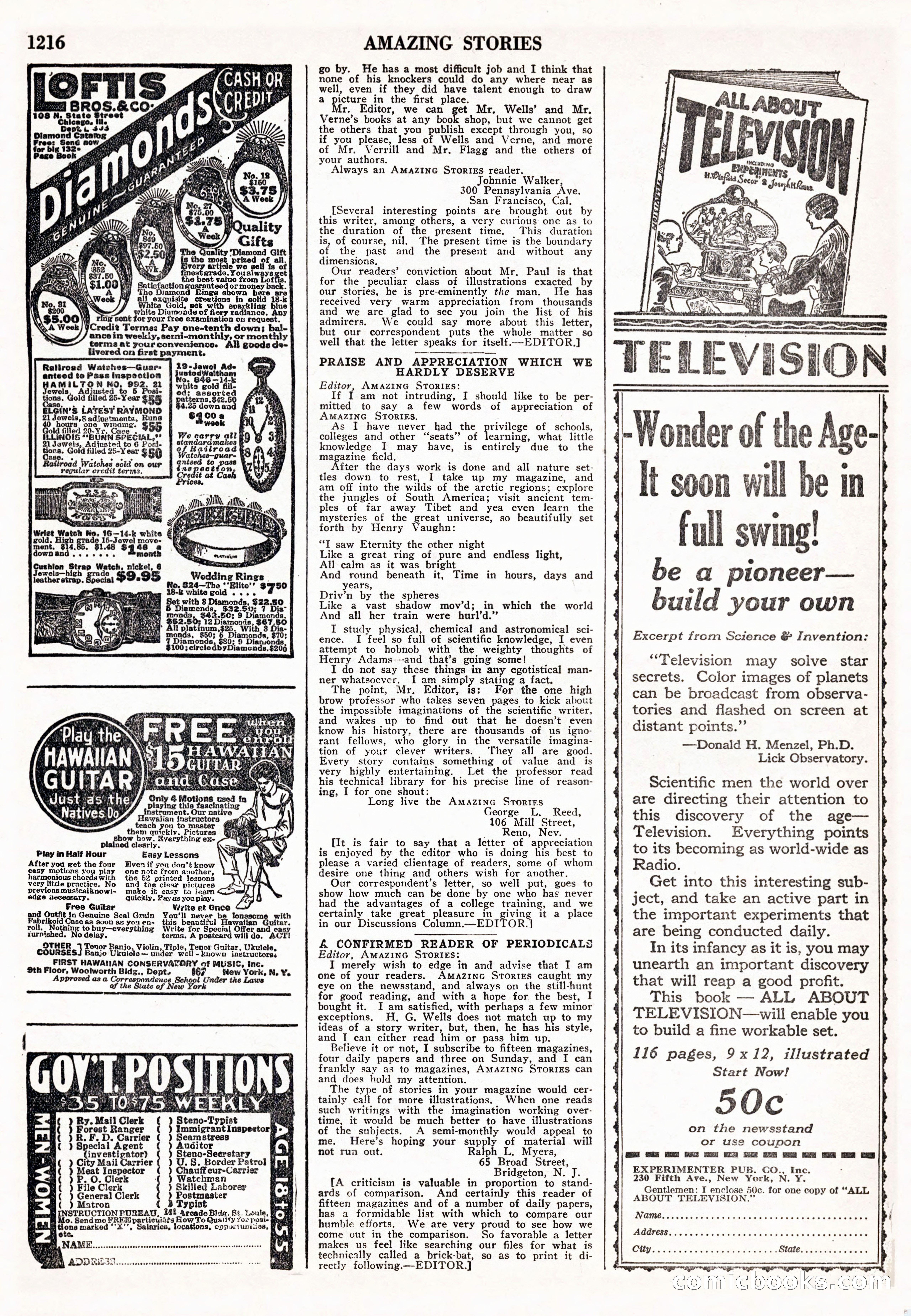 Amazing Stories, Vol. 2 No. 12 — page 98 of 104