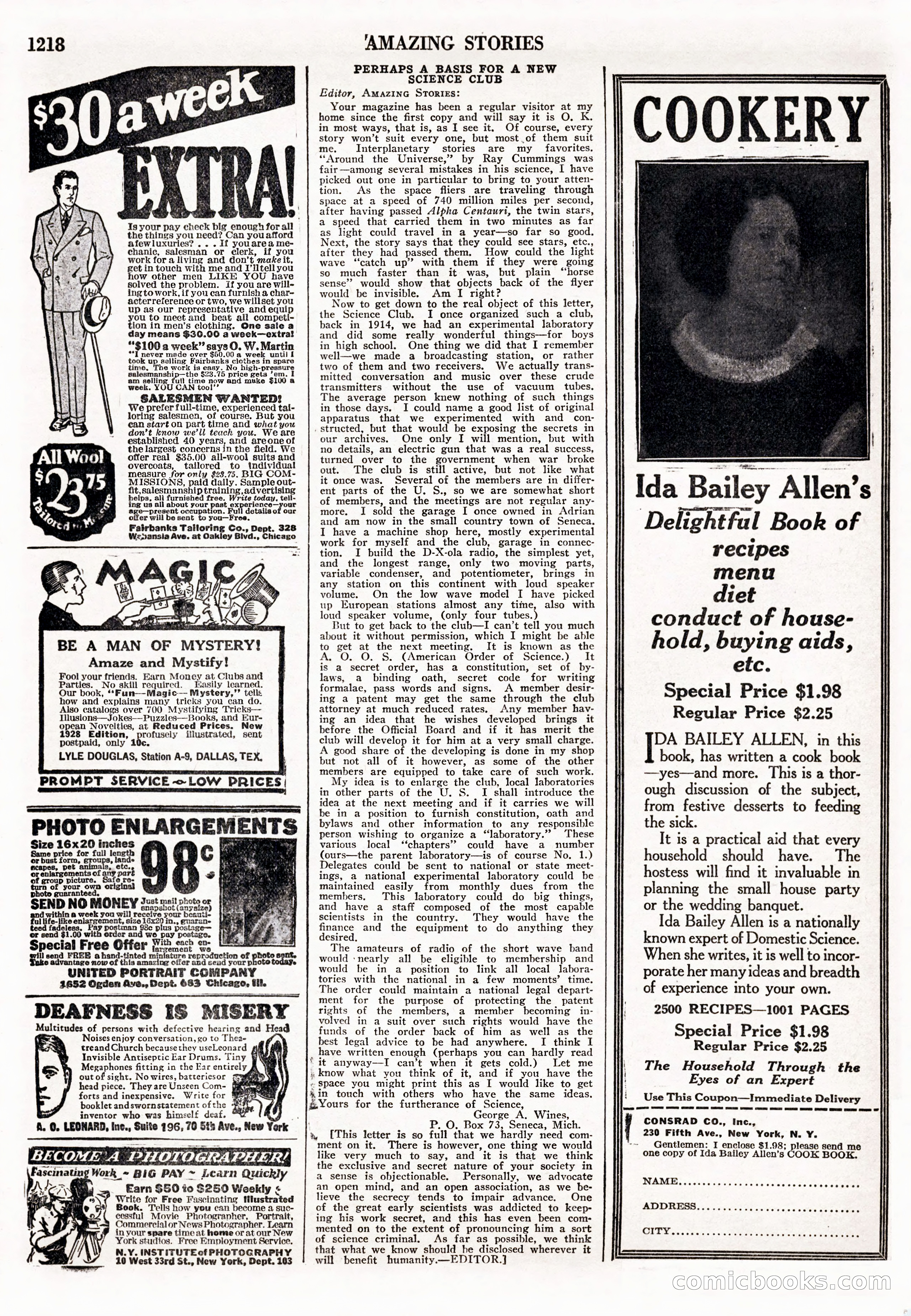 Amazing Stories, Vol. 2 No. 12 — page 100 of 104