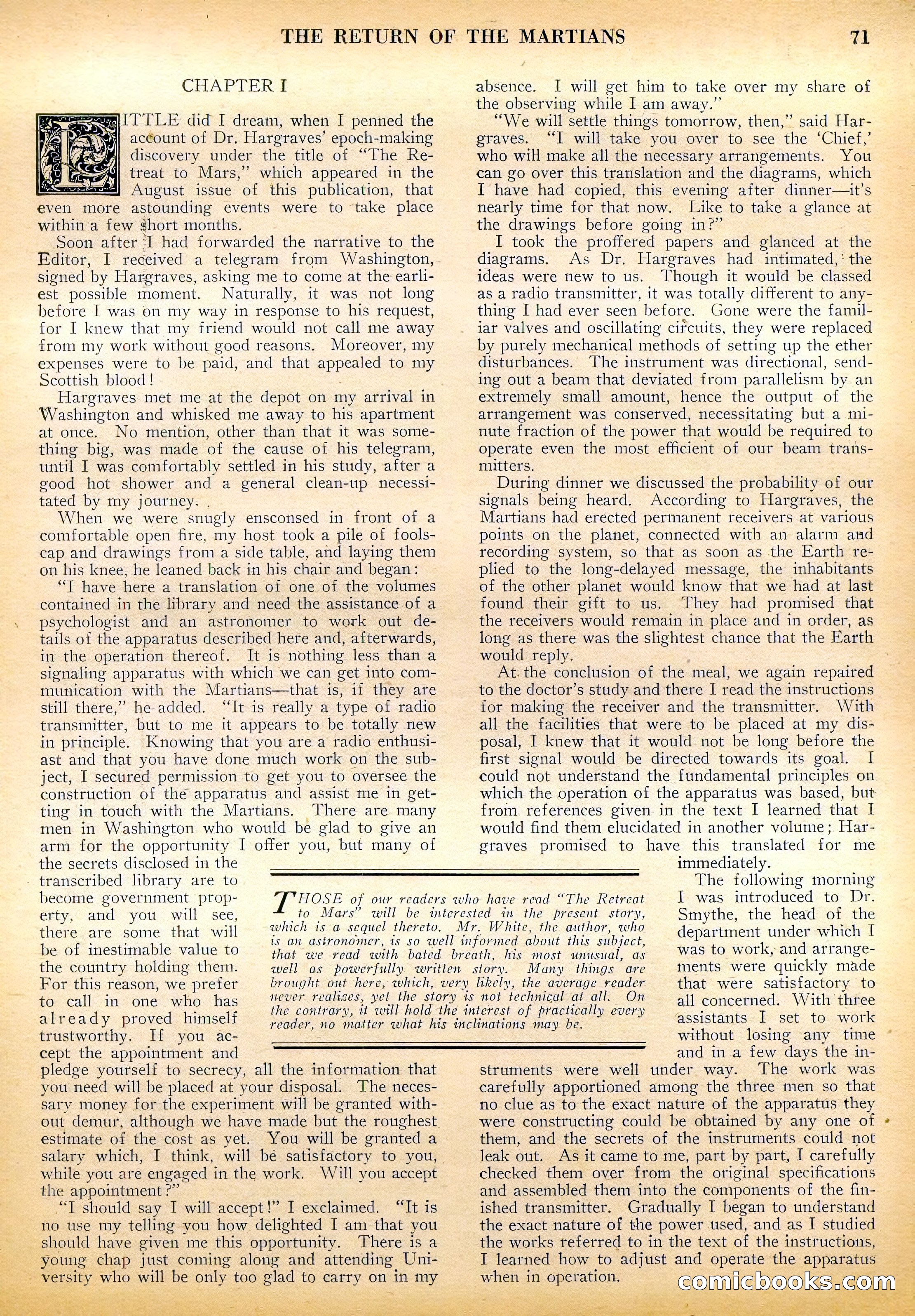 Amazing Stories, Vol. 3, No. 1 — page 72 of 99