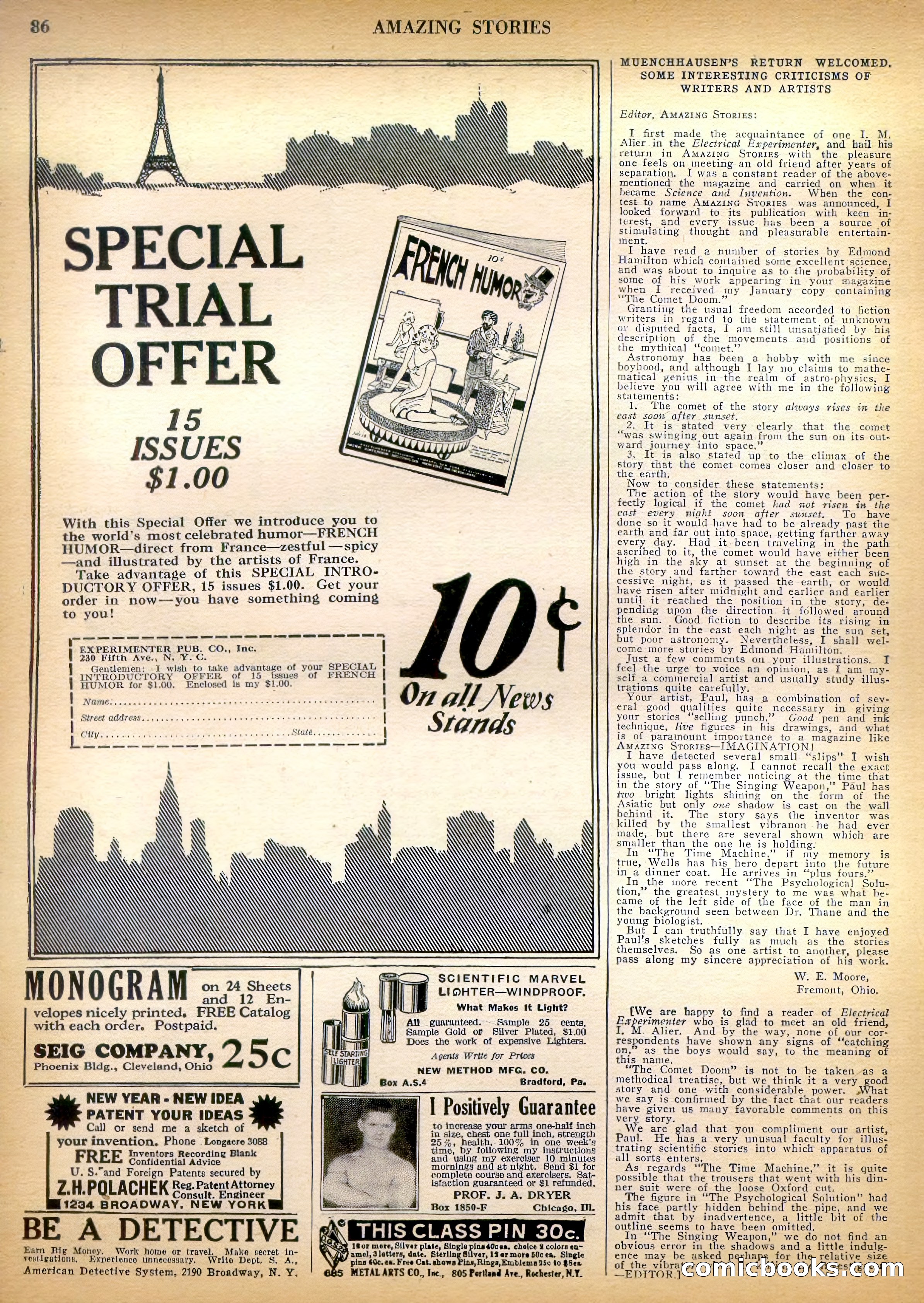 Amazing Stories, Vol. 3, No. 1 — page 87 of 99
