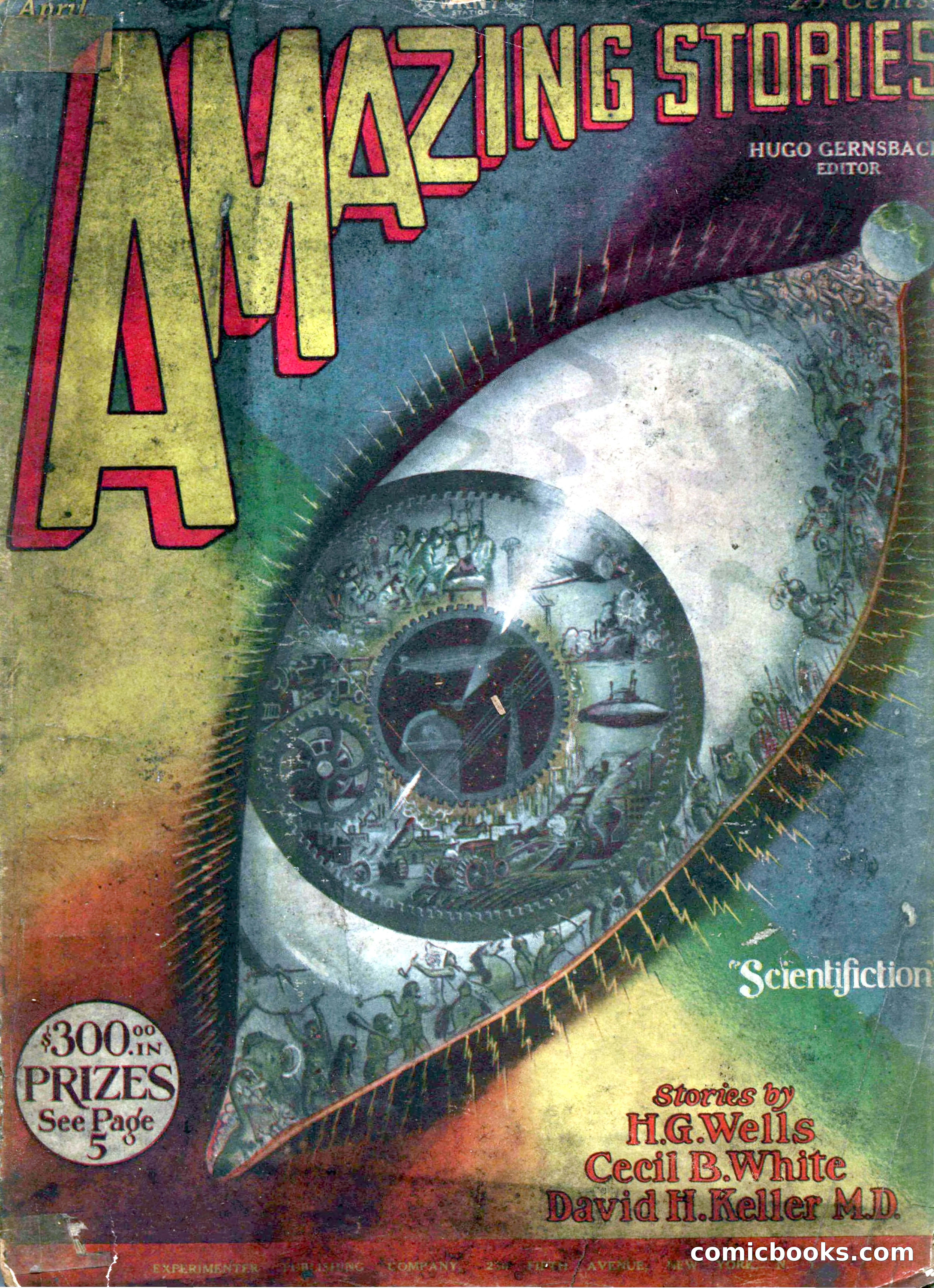 Amazing Stories, Vol. 3 No. 1 — page 2 of 101