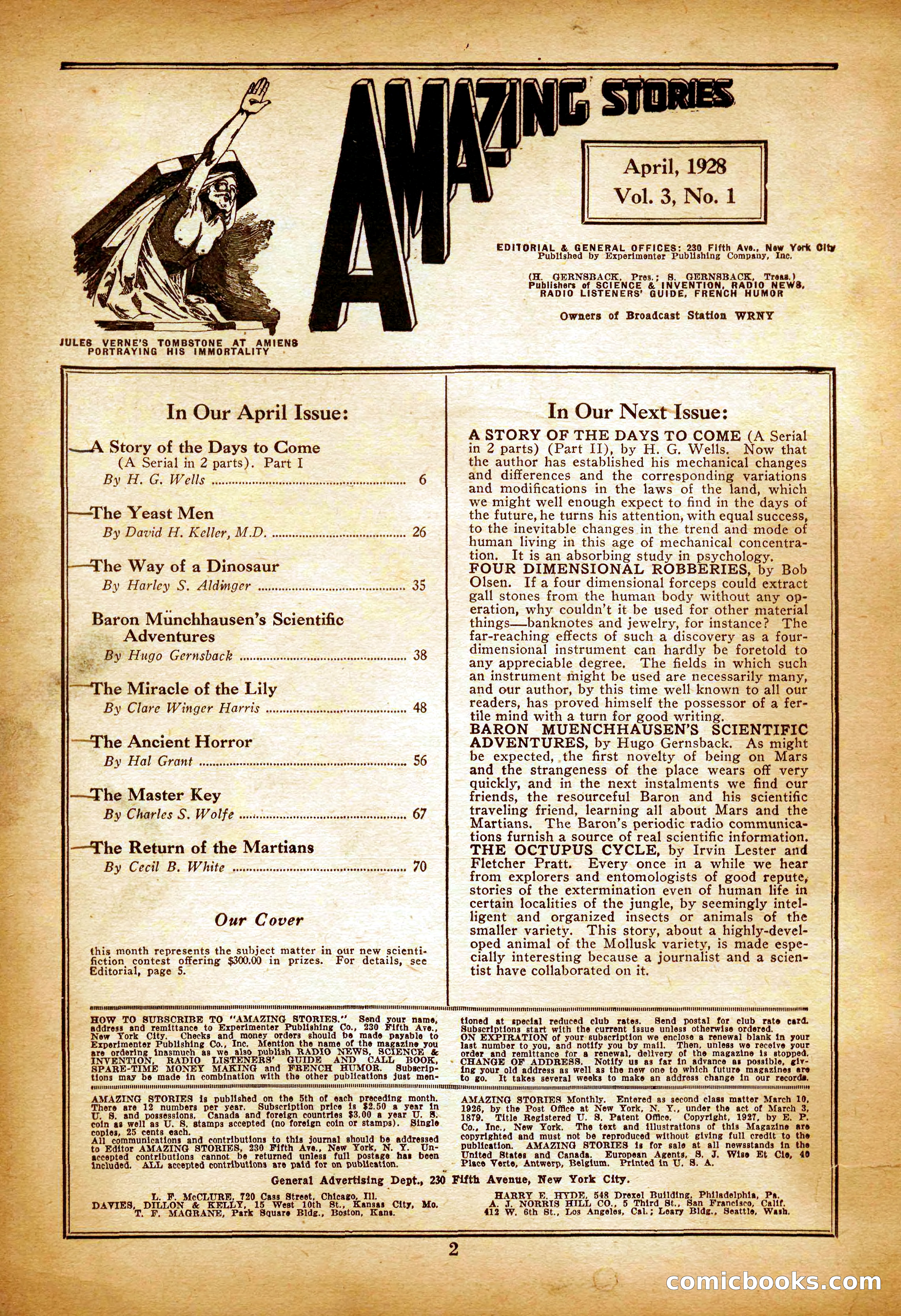 Amazing Stories, Vol. 3 No. 1 — page 5 of 101
