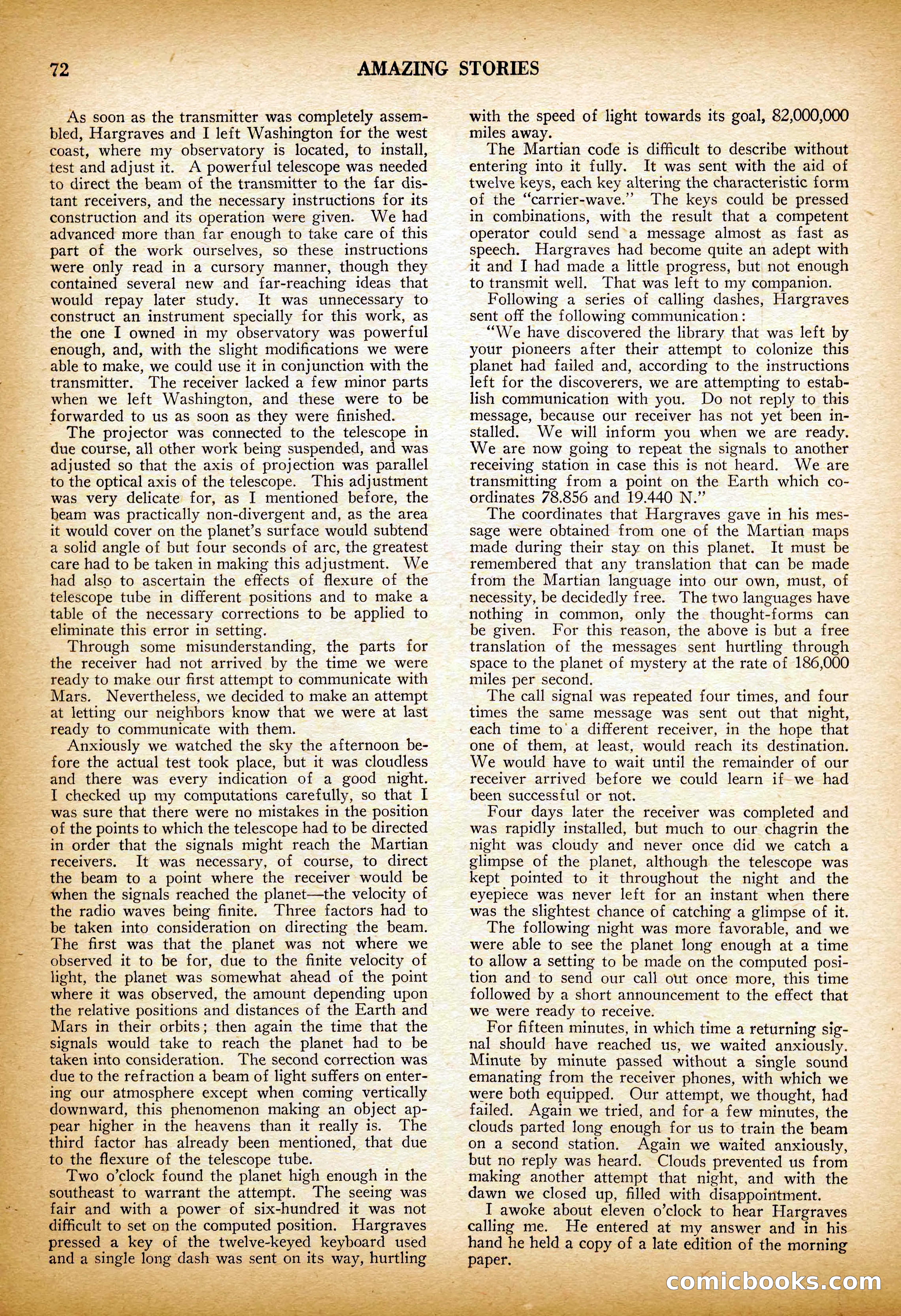 Amazing Stories, Vol. 3 No. 1 — page 75 of 101
