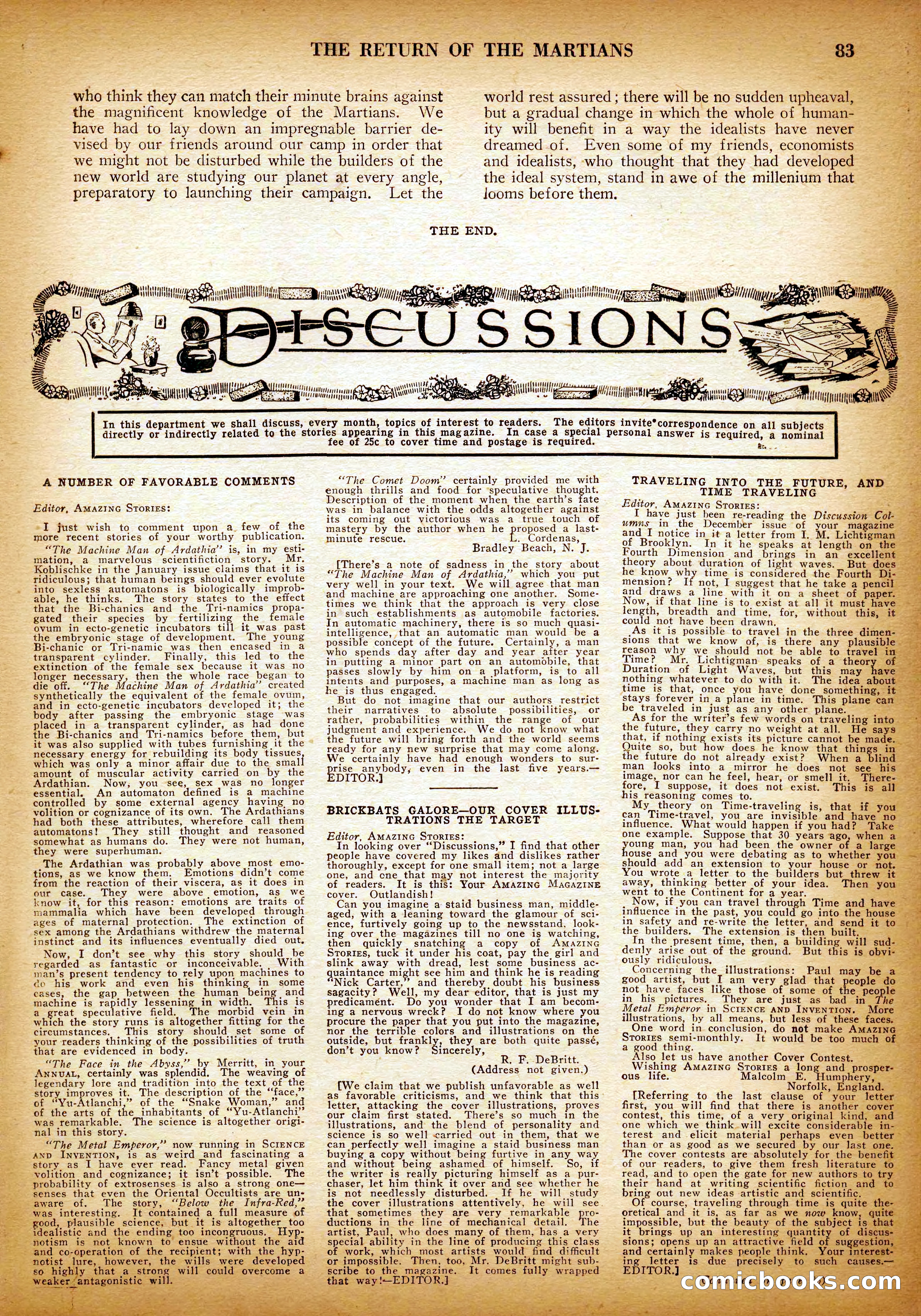 Amazing Stories, Vol. 3 No. 1 — page 86 of 101