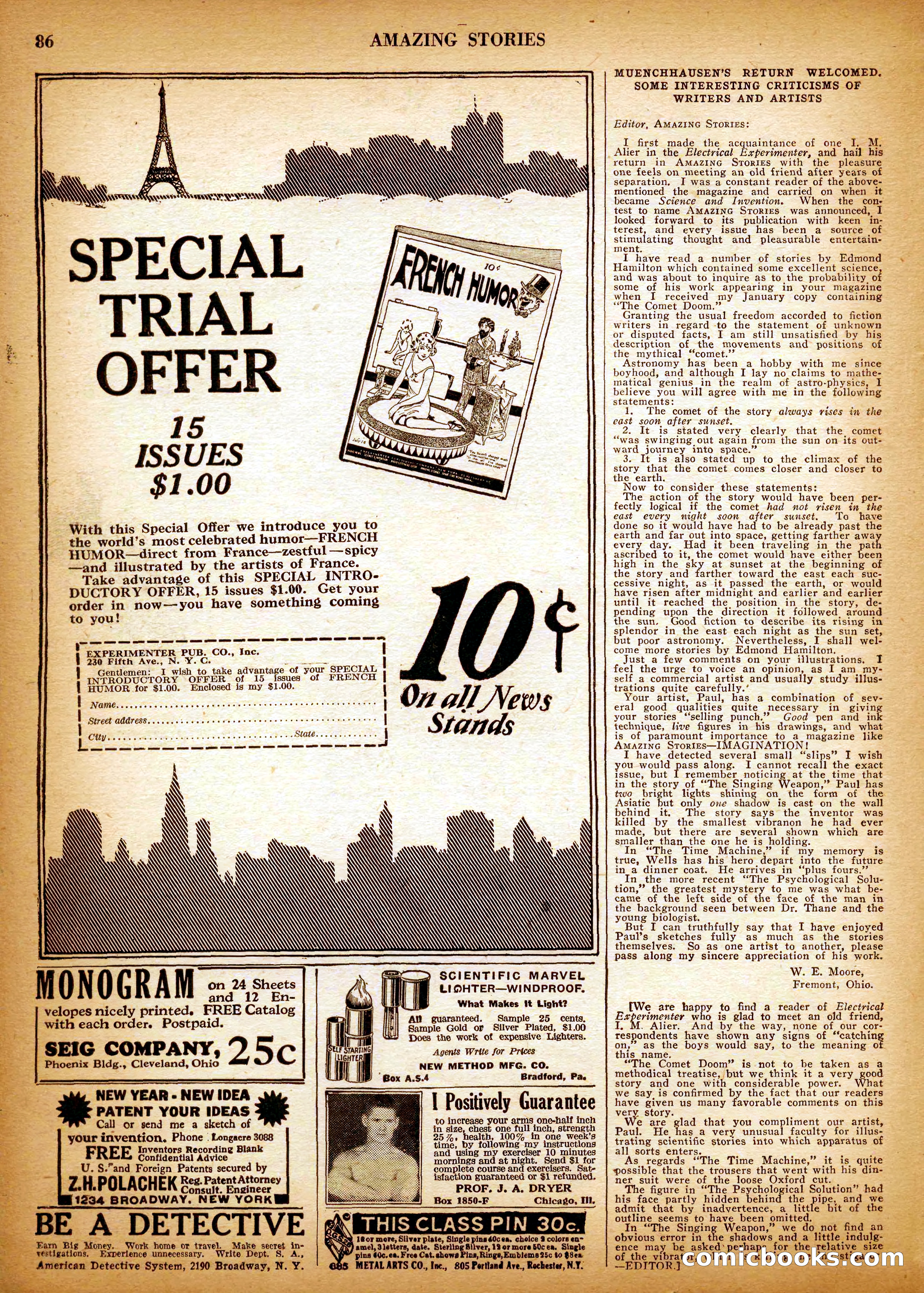 Amazing Stories, Vol. 3 No. 1 — page 89 of 101