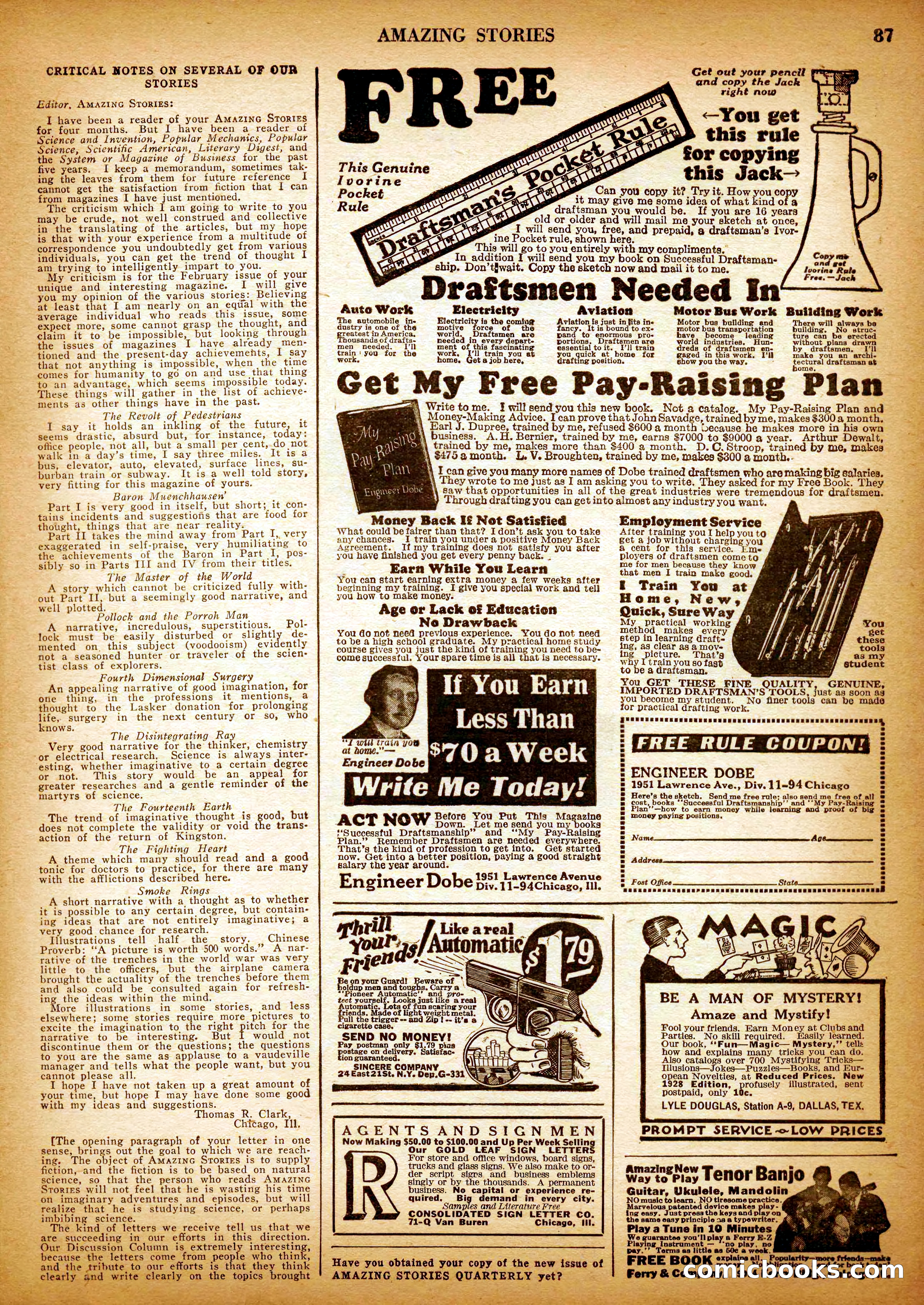 Amazing Stories, Vol. 3 No. 1 — page 90 of 101