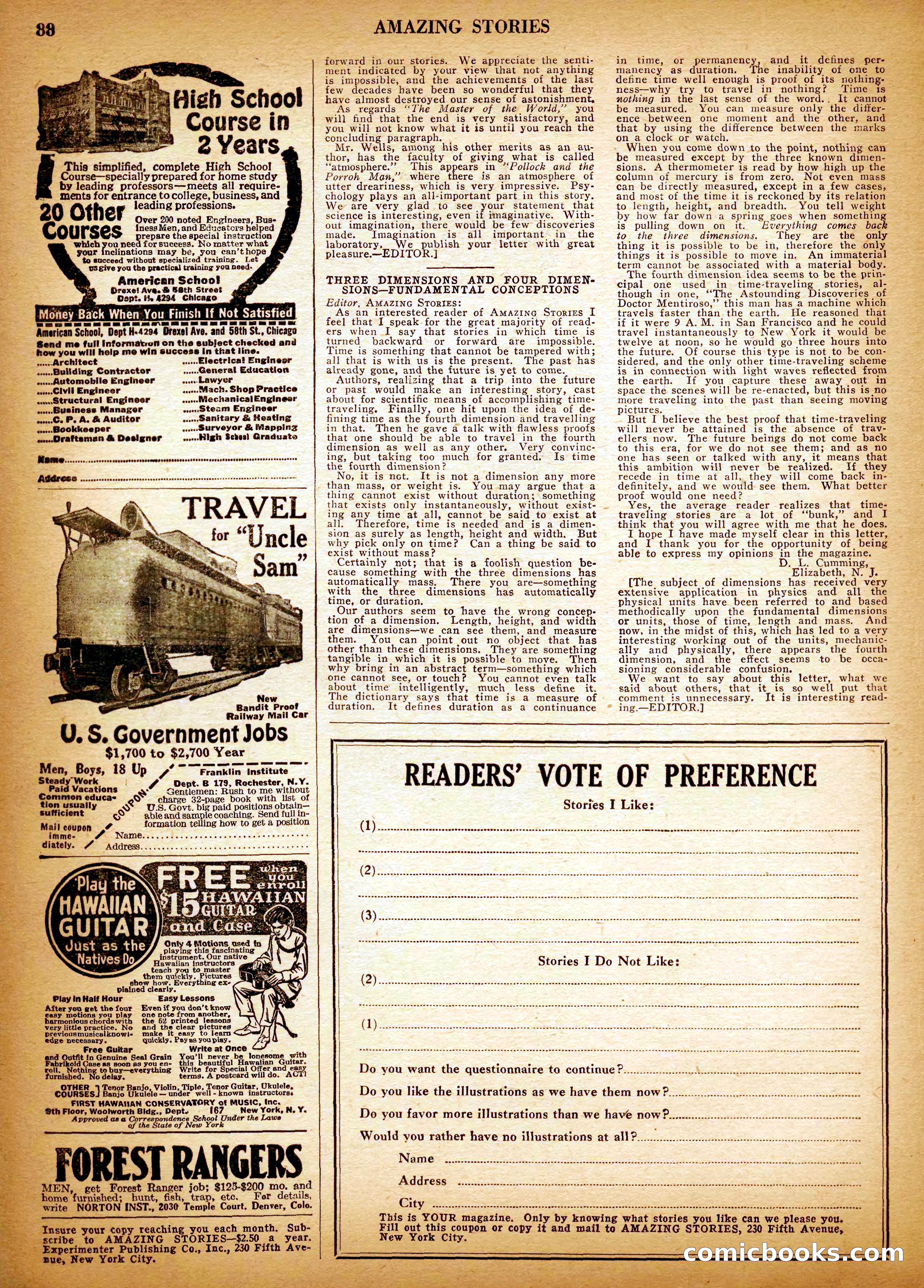 Amazing Stories, Vol. 3 No. 1 — page 91 of 101