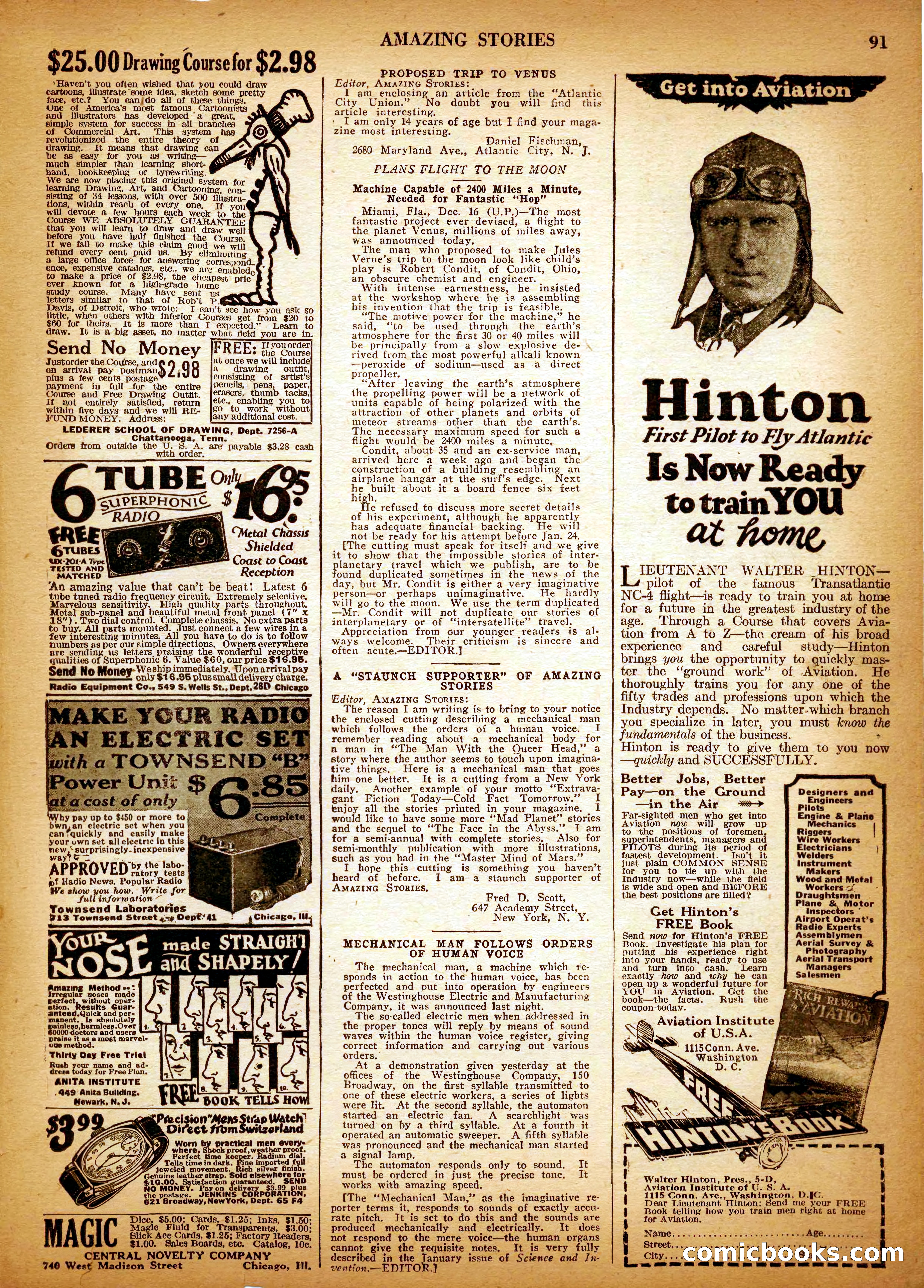 Amazing Stories, Vol. 3 No. 1 — page 94 of 101