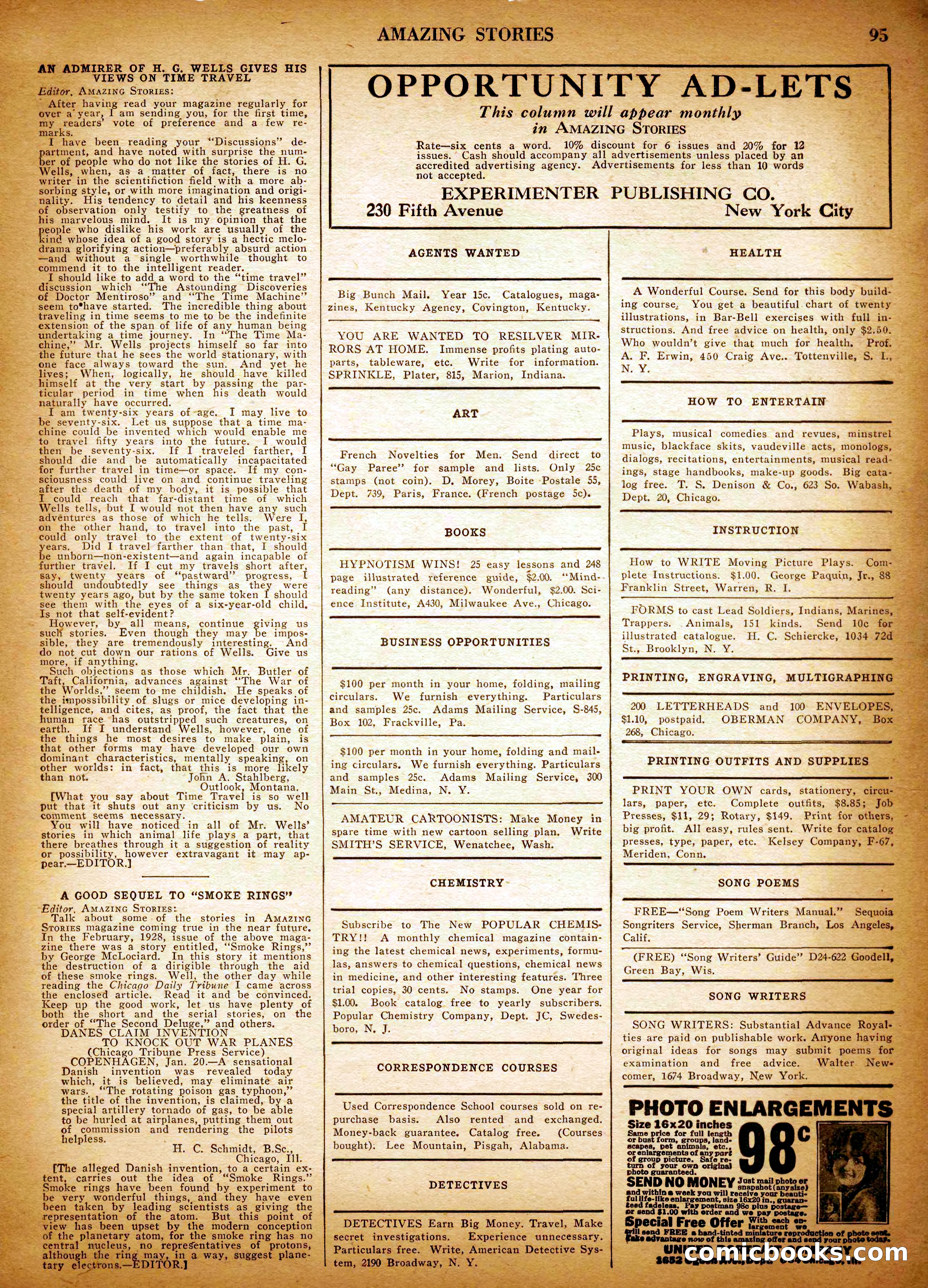 Amazing Stories, Vol. 3 No. 1 — page 98 of 101