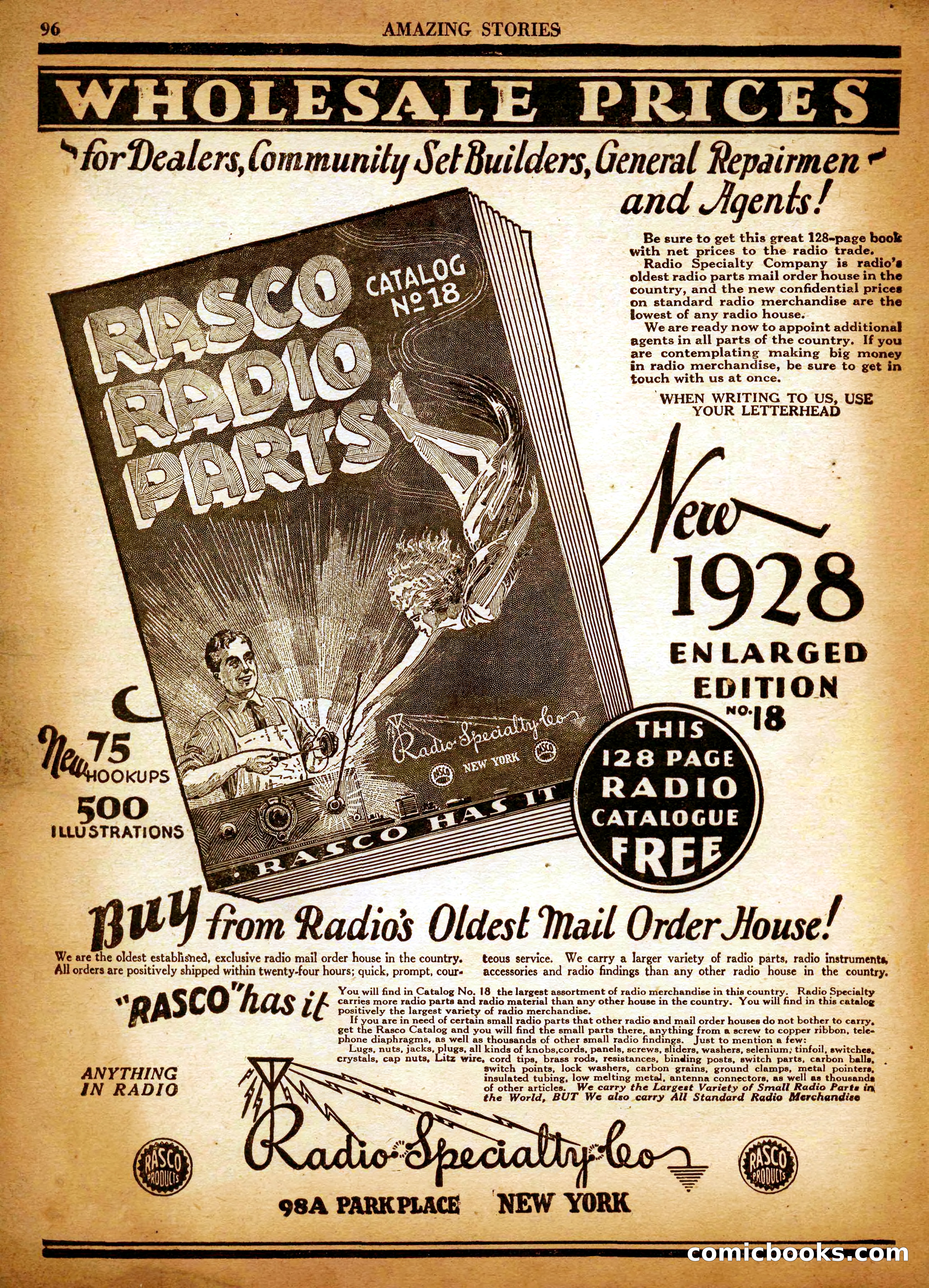 Amazing Stories, Vol. 3 No. 1 — page 99 of 101