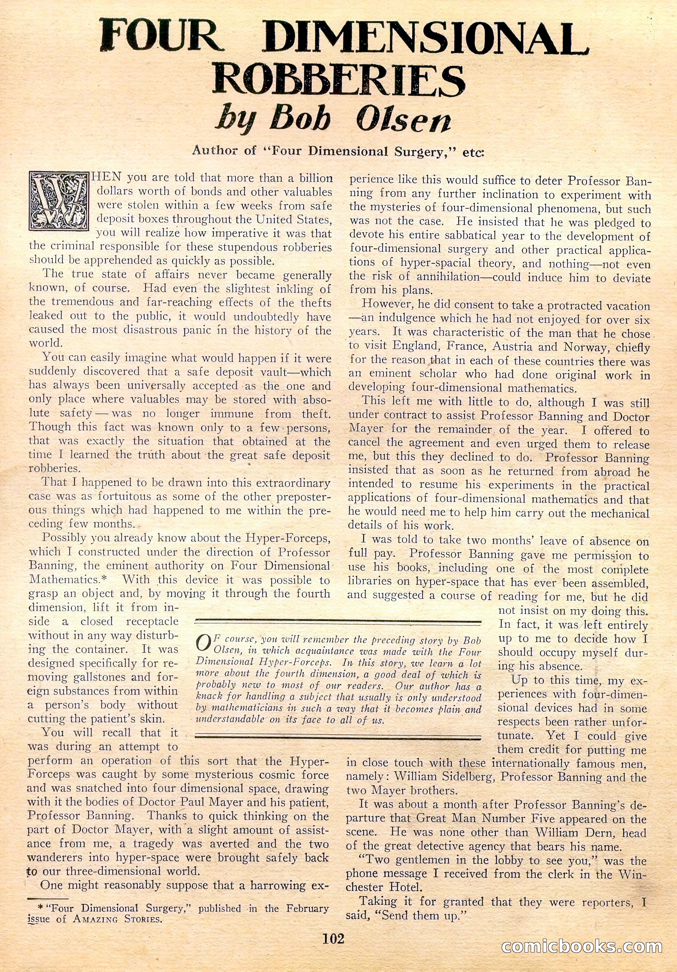 Amazing Stories, Vol. 3 No. 2 — page 7 of 97
