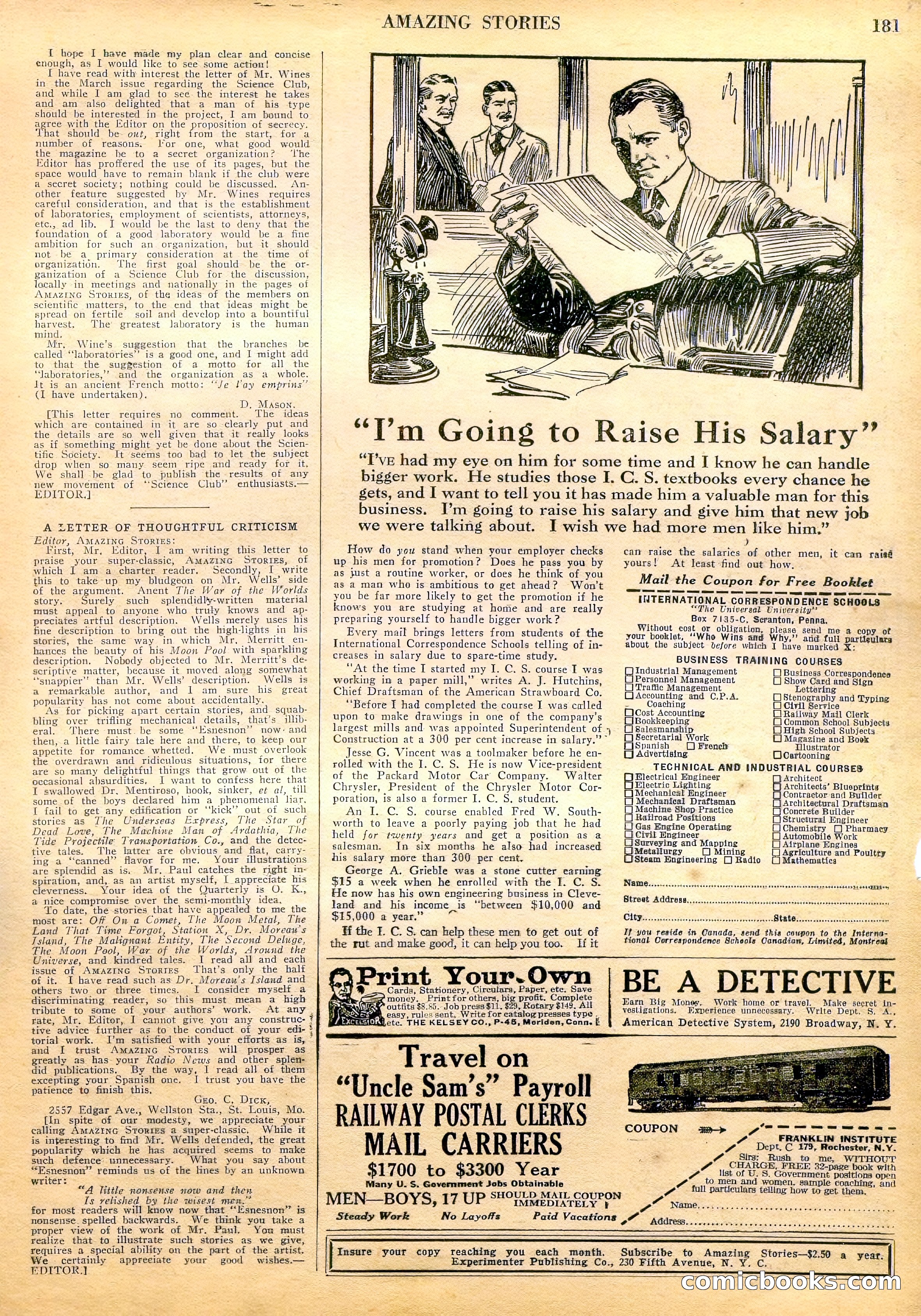 Amazing Stories, Vol. 3 No. 2 — page 86 of 97