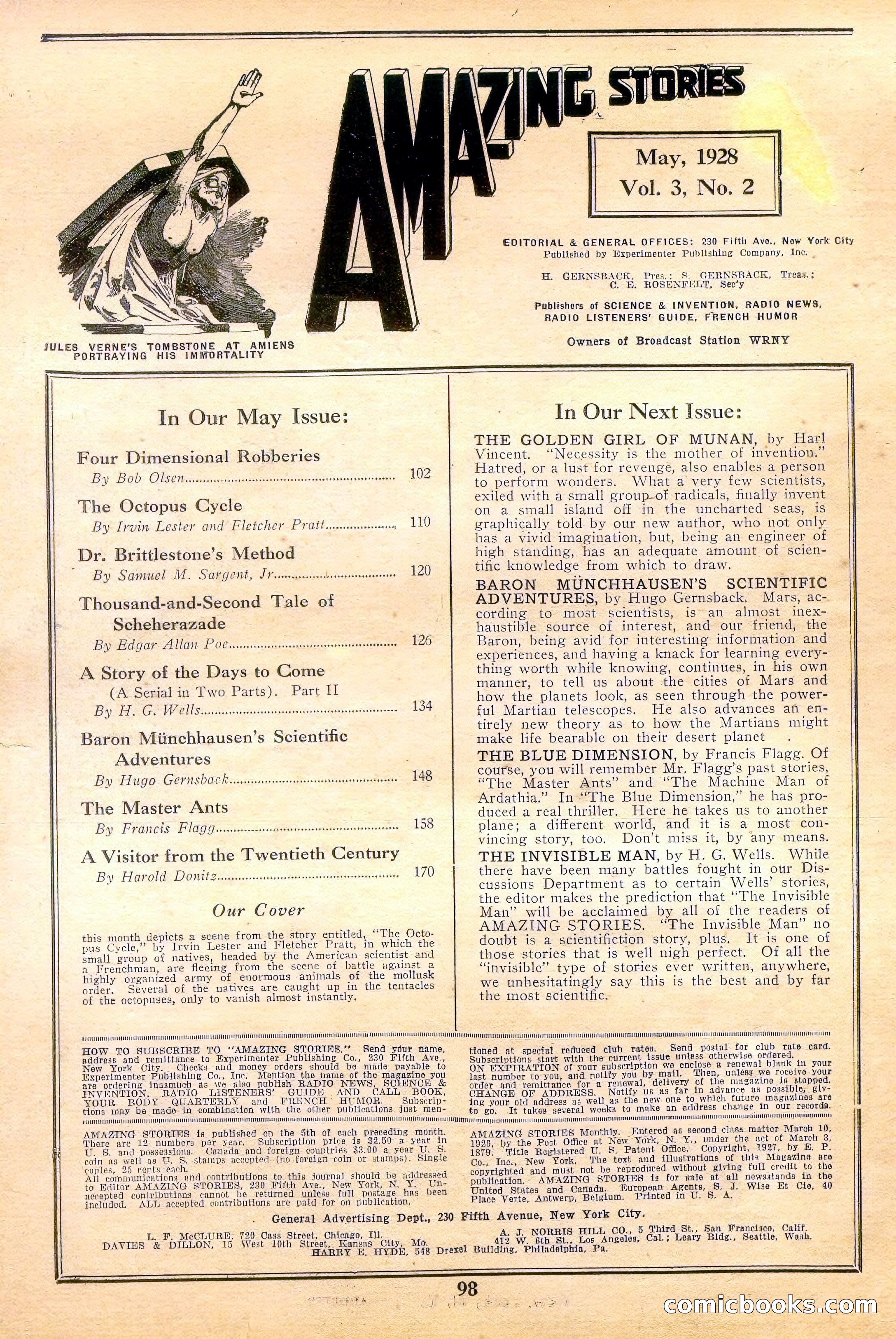 Amazing Stories, Vol. 3 No. 2 — page 3 of 97