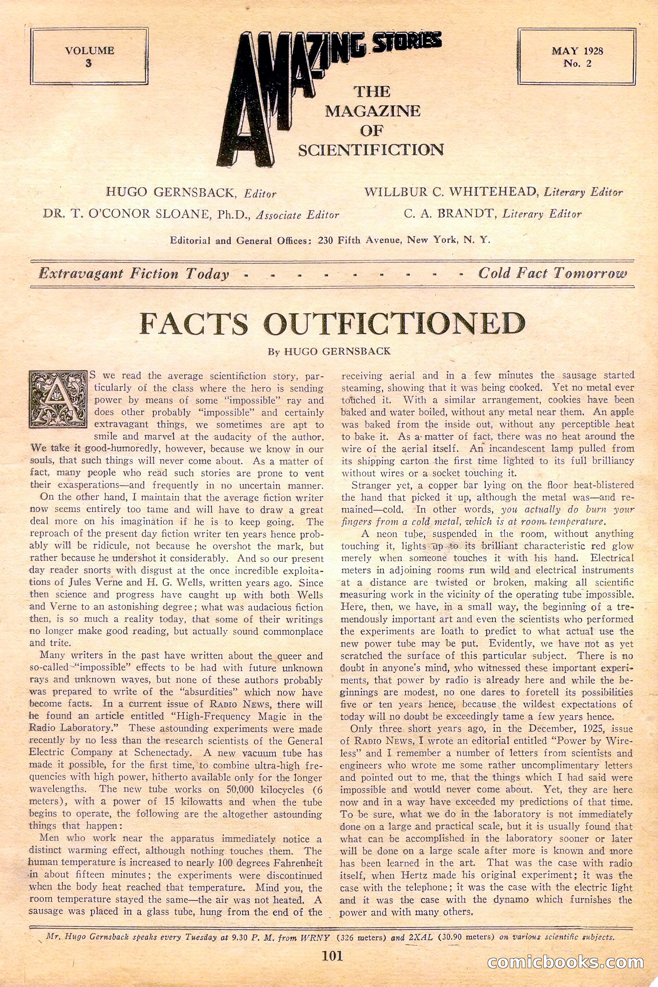 Amazing Stories, Vol. 3 No. 2 — page 6 of 97