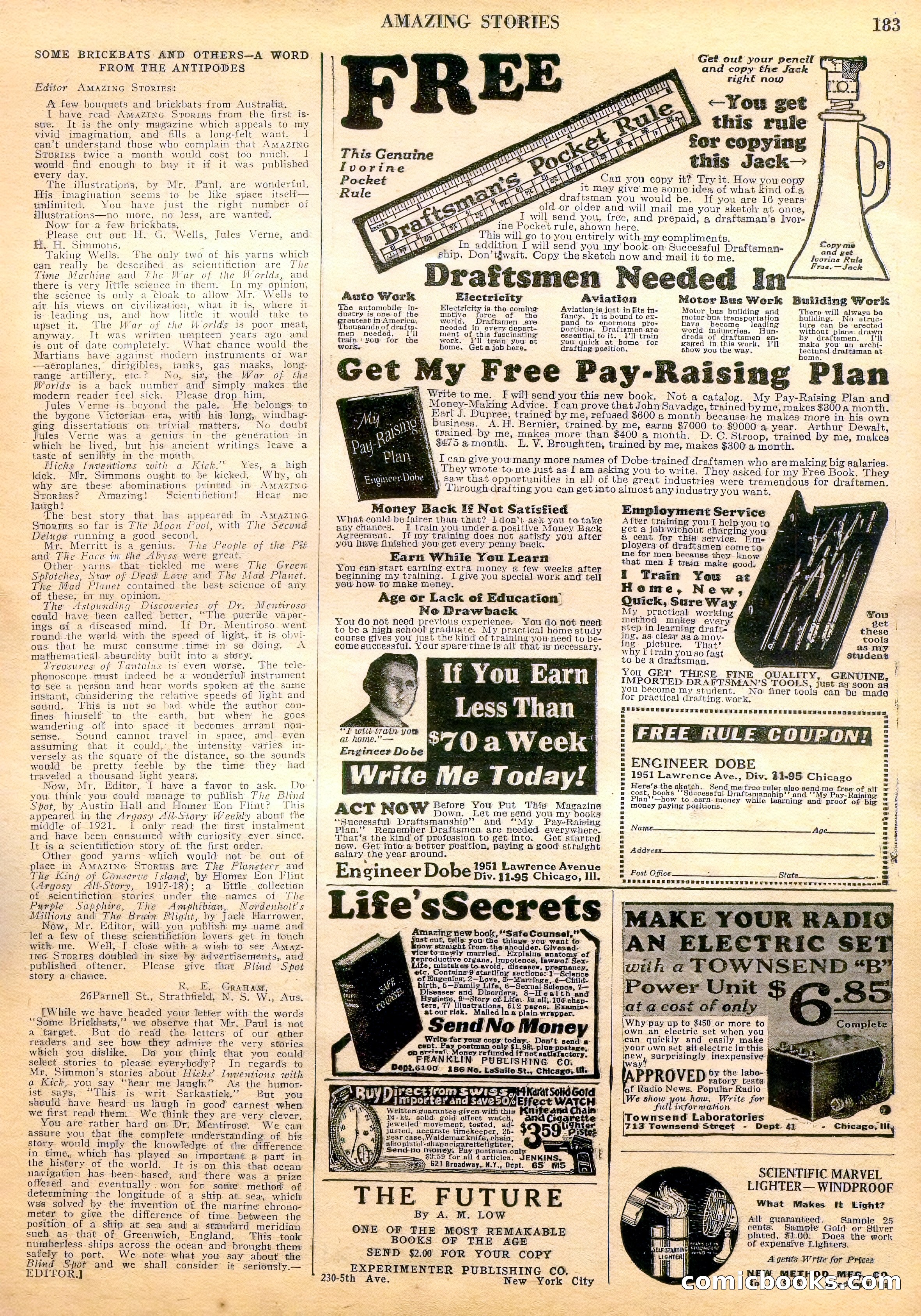 Amazing Stories, Vol. 3 No. 2 — page 88 of 97