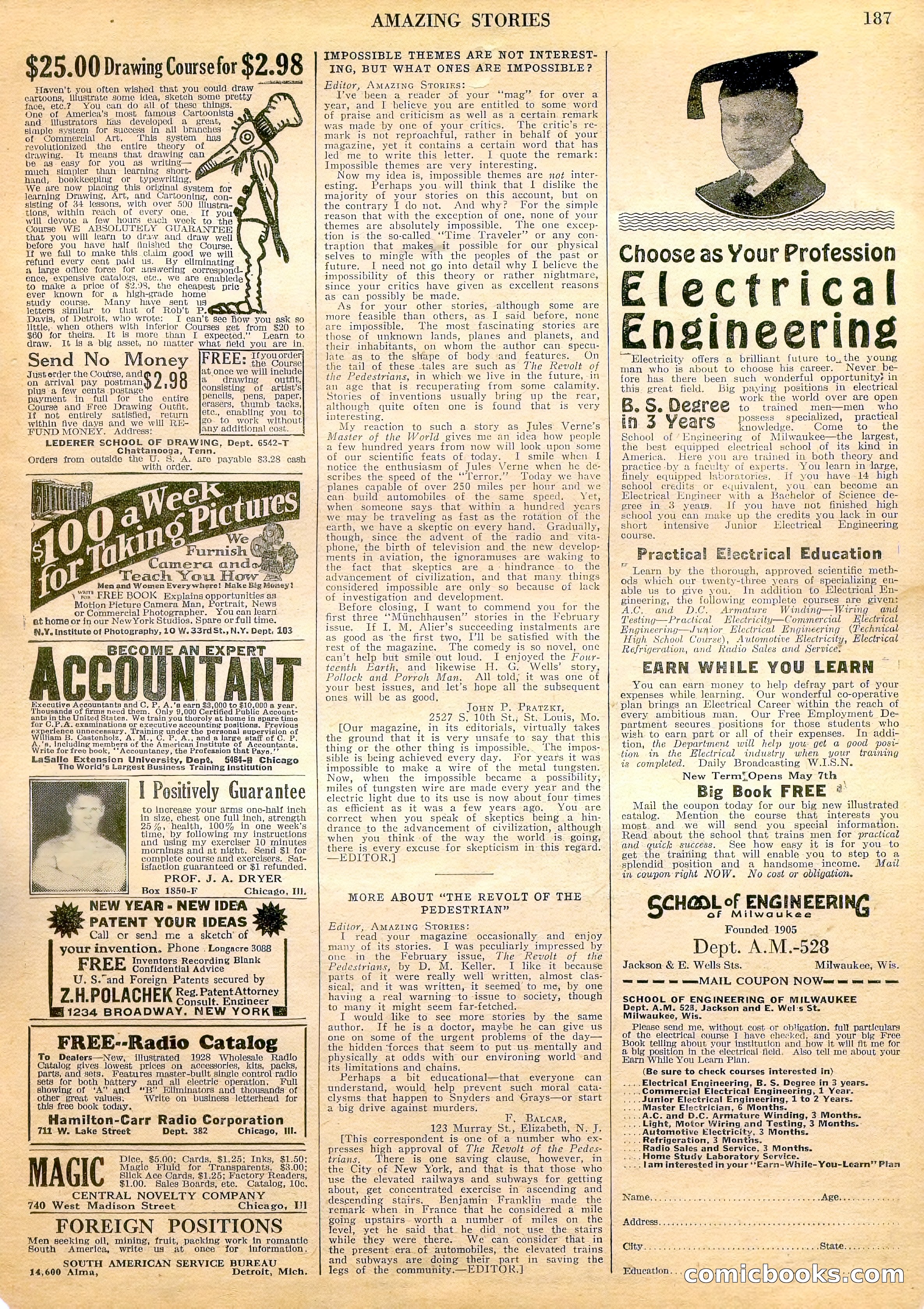 Amazing Stories, Vol. 3 No. 2 — page 92 of 97