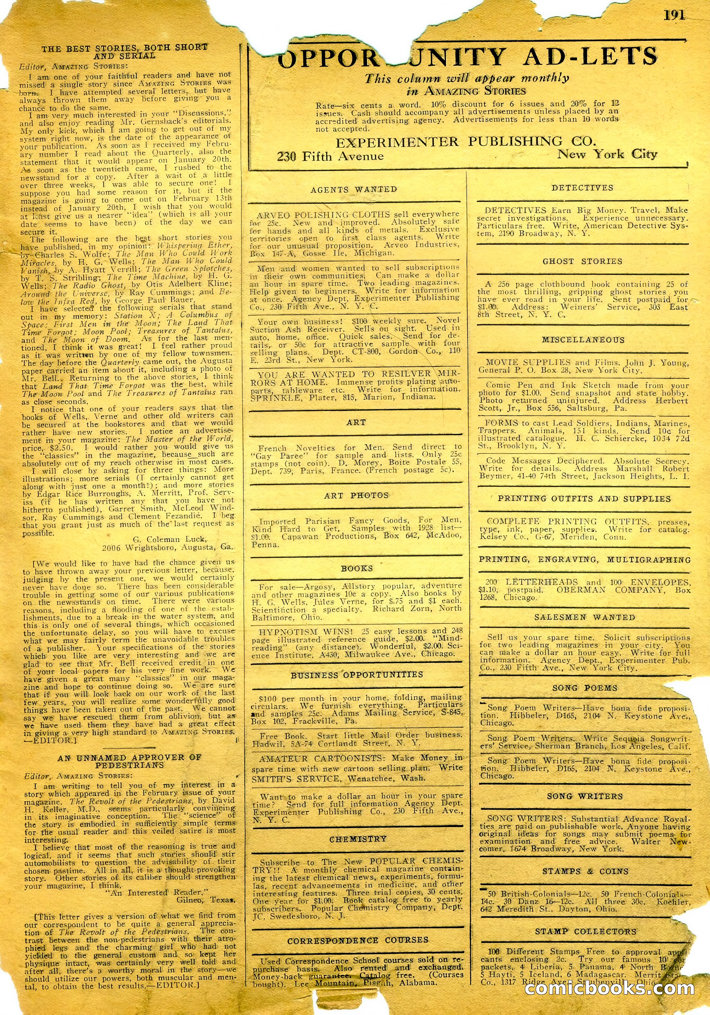Amazing Stories, Vol. 3 No. 2 — page 96 of 97