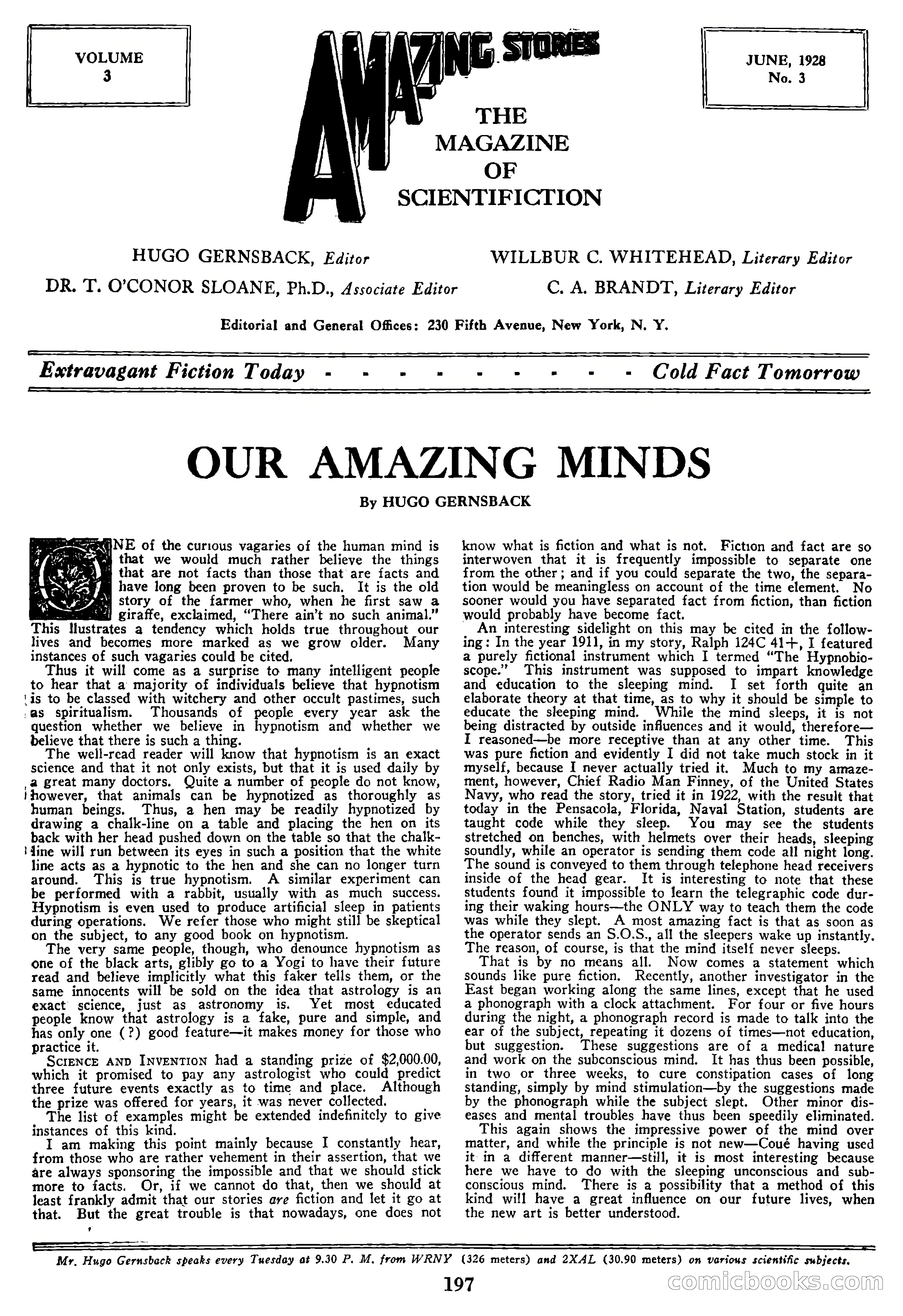 Amazing Stories, Vol. 3, No. 3 — page 7 of 100