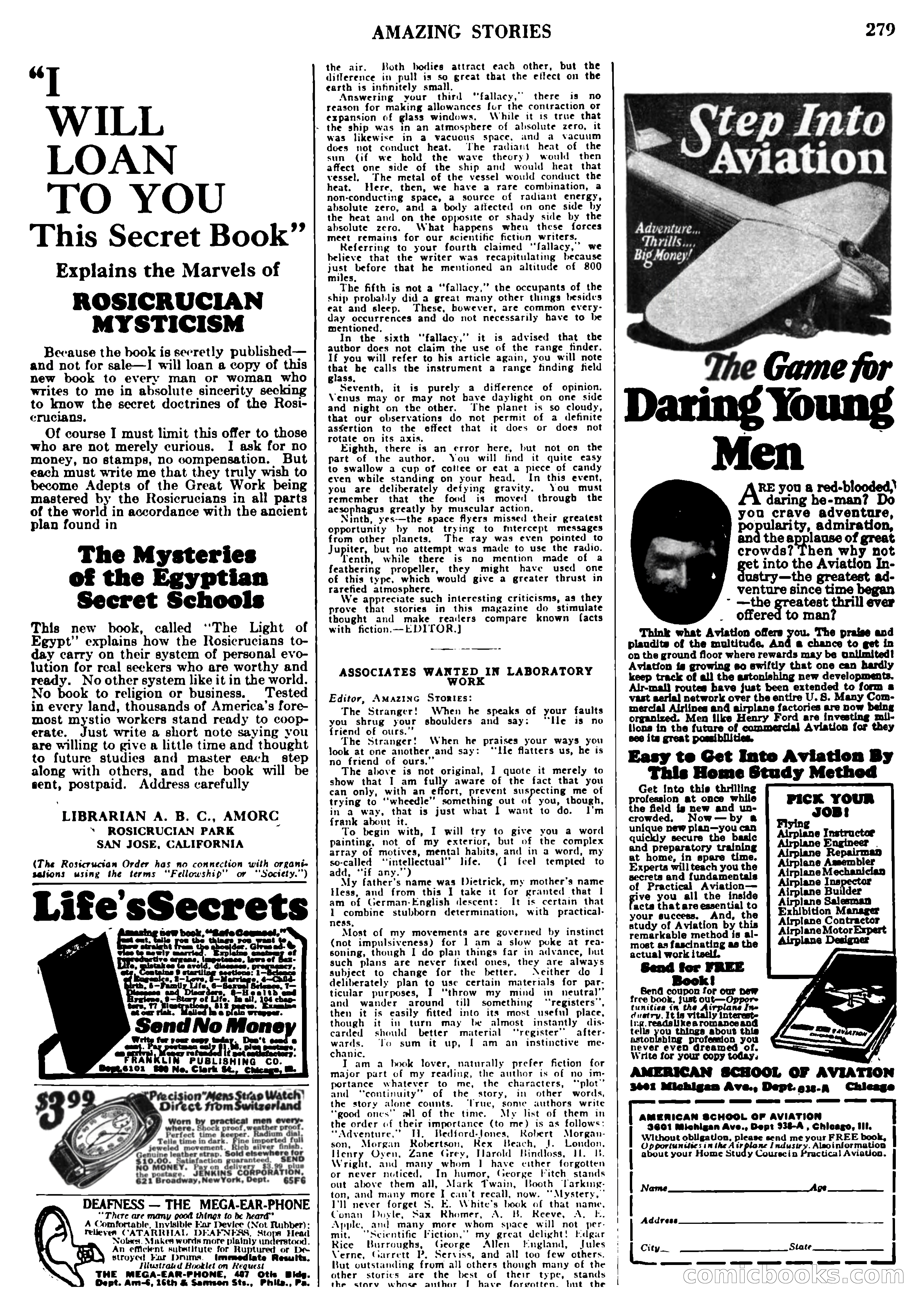 Amazing Stories, Vol. 3, No. 3 — page 89 of 100