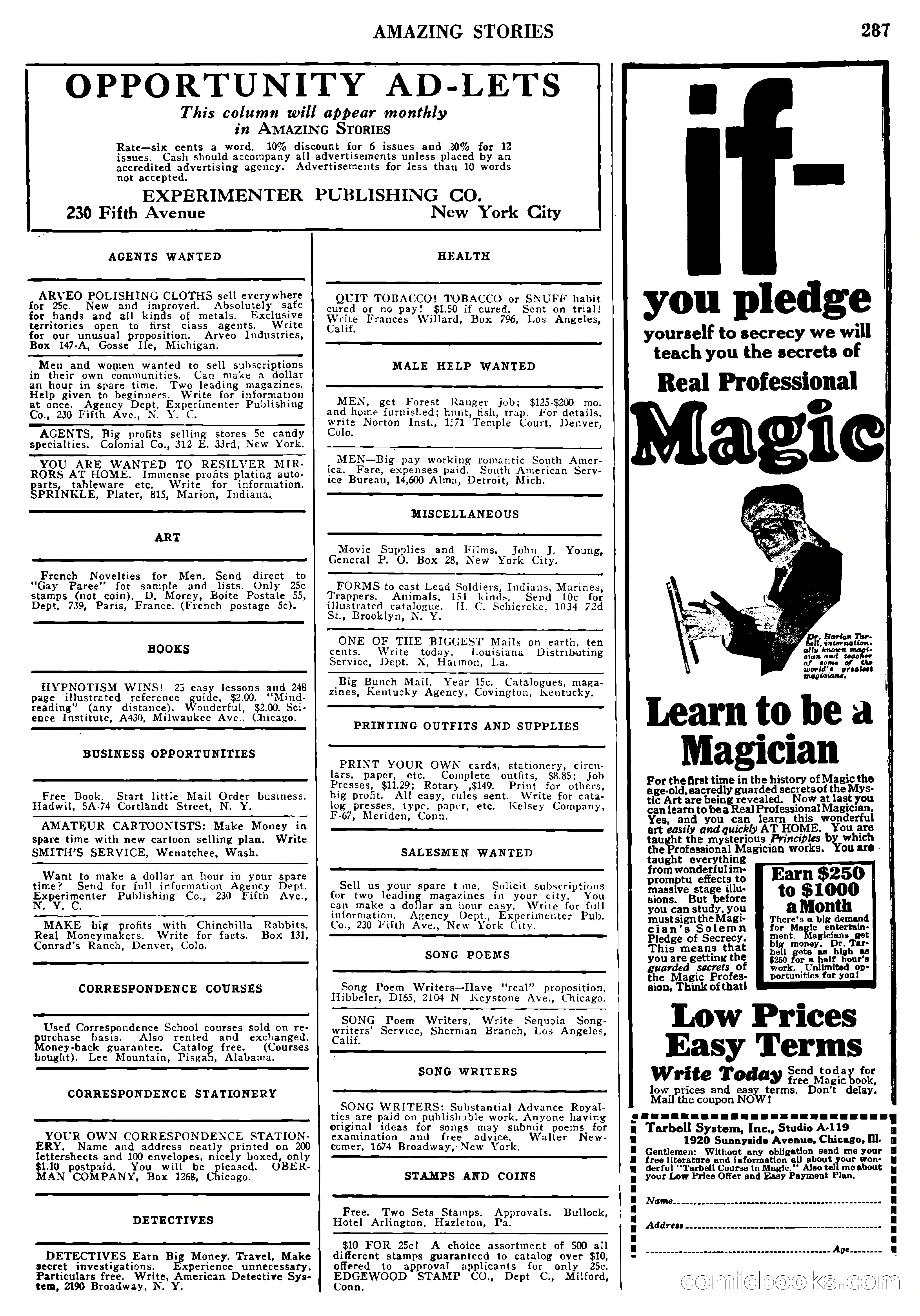 Amazing Stories, Vol. 3, No. 3 — page 97 of 100