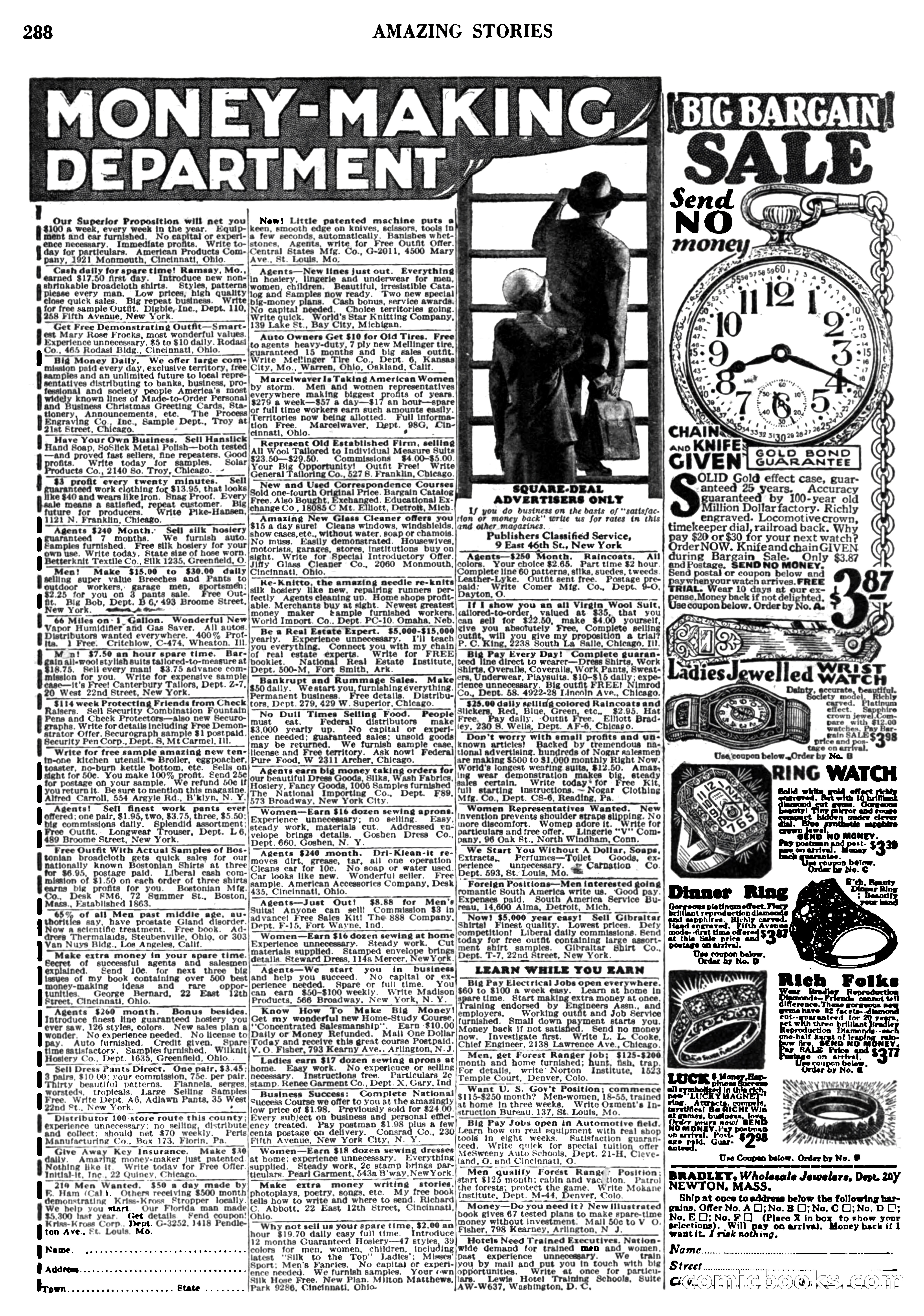 Amazing Stories, Vol. 3, No. 3 — page 98 of 100