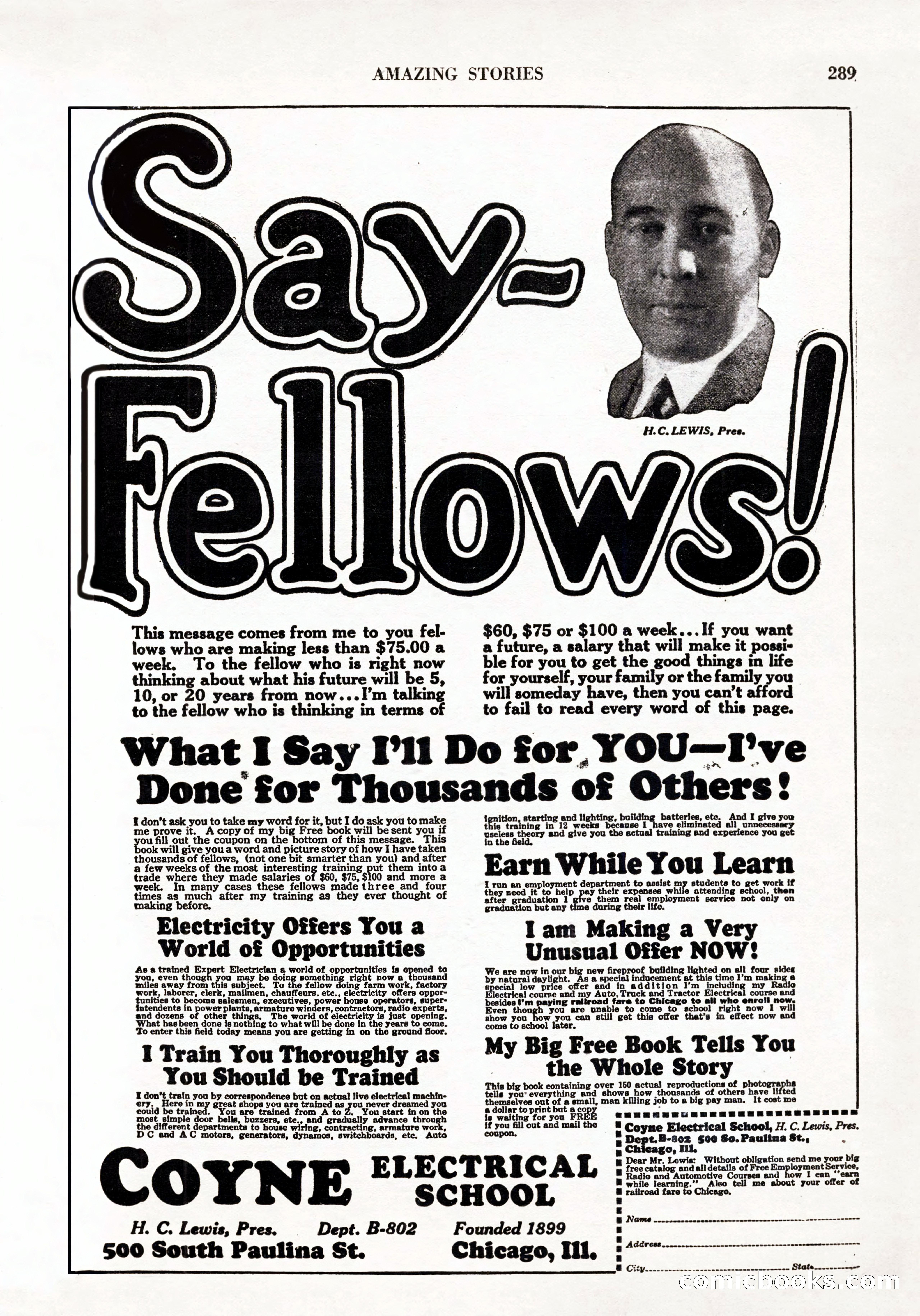 Amazing Stories, Vol. 3 No. 4 — page 3 of 96