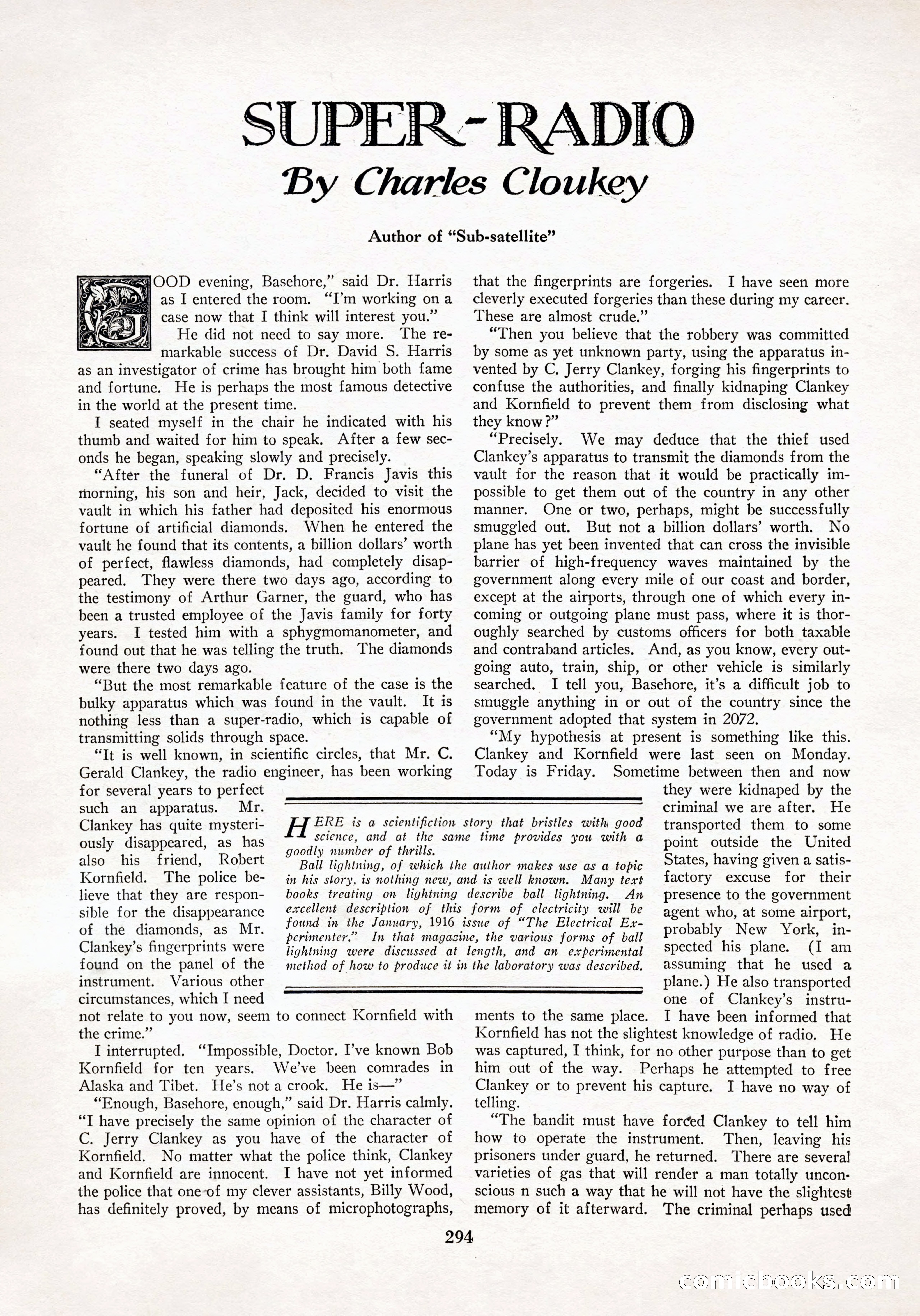 Amazing Stories, Vol. 3 No. 4 — page 8 of 96