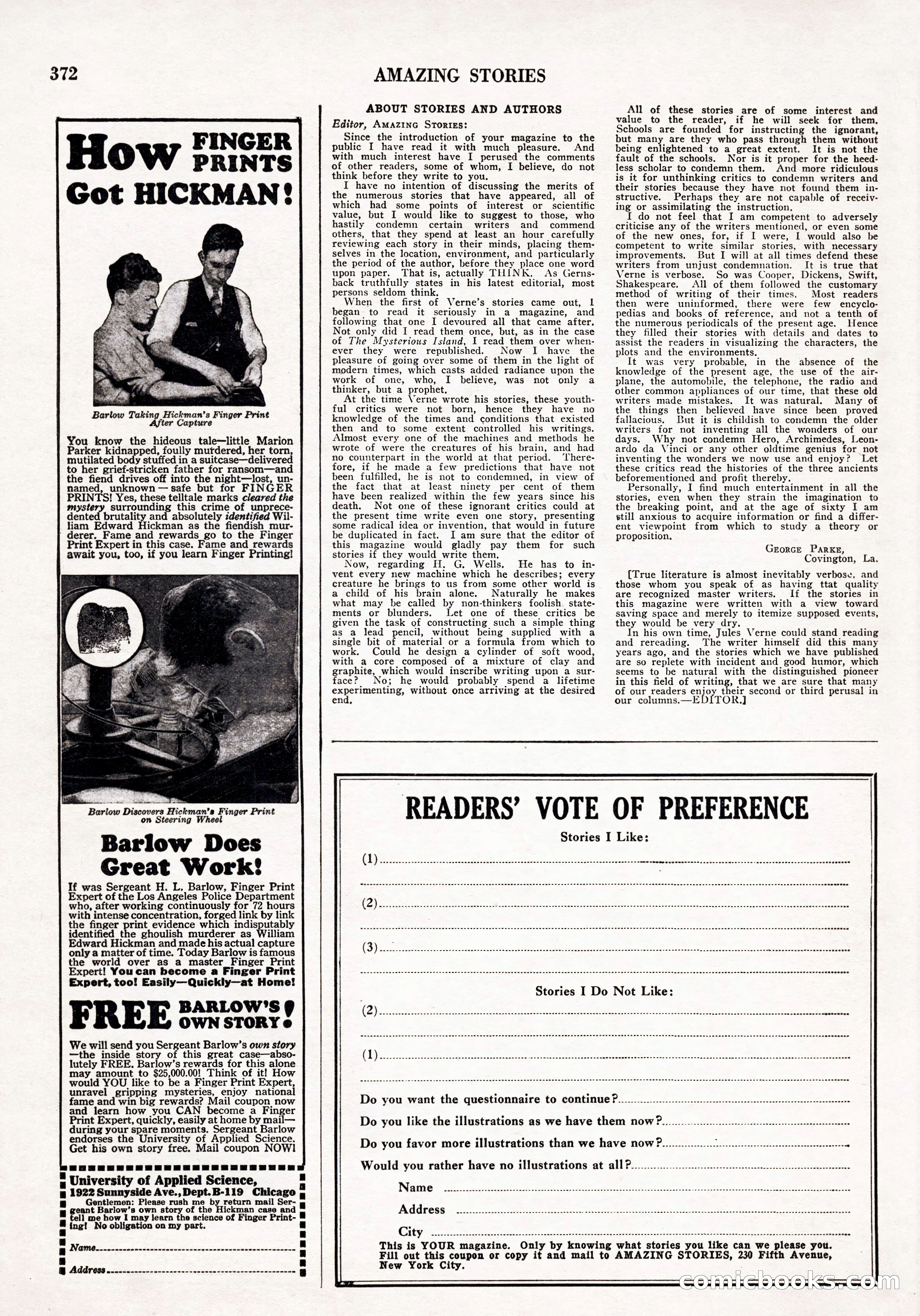 Amazing Stories, Vol. 3 No. 4 — page 86 of 96