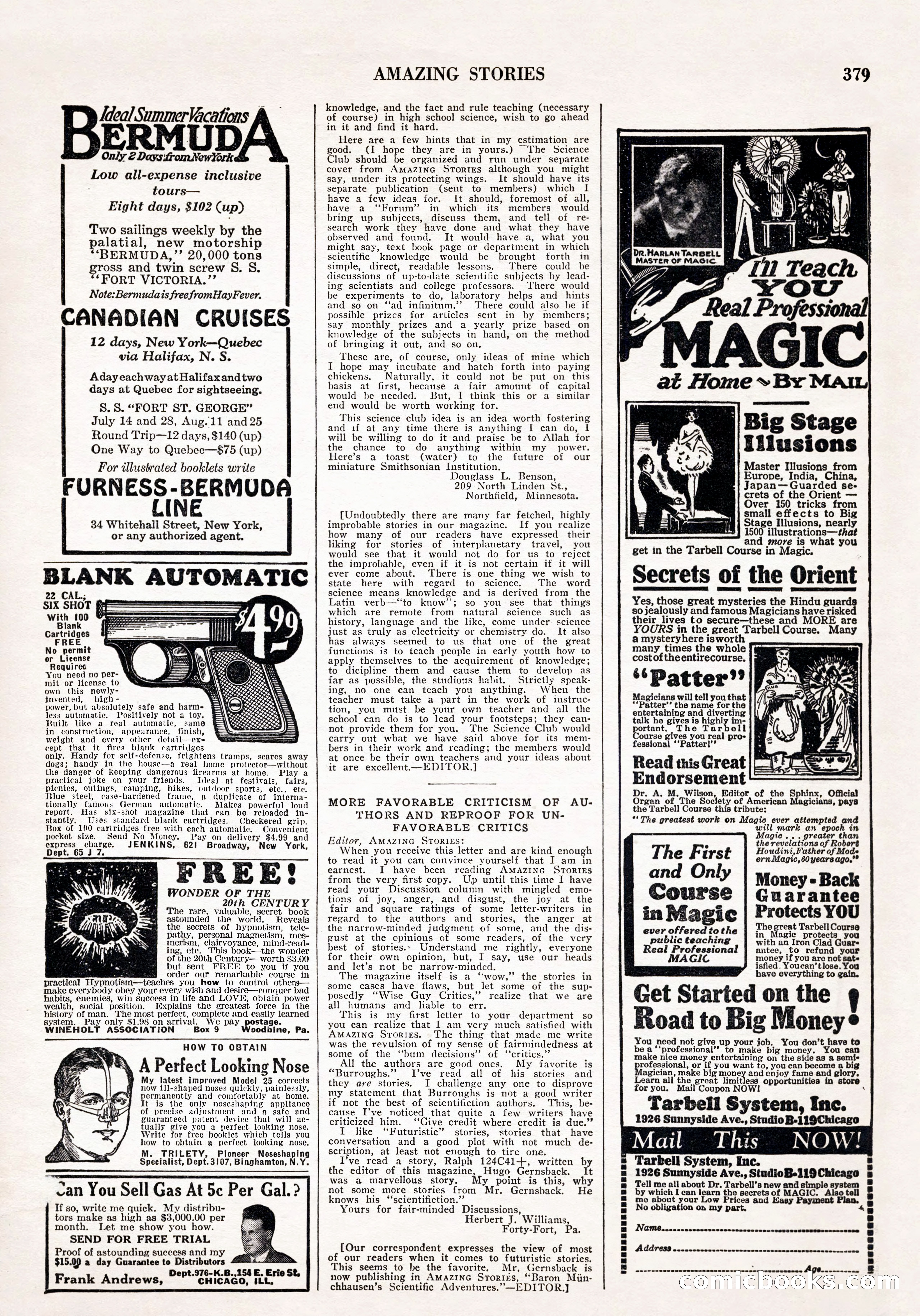 Amazing Stories, Vol. 3 No. 4 — page 93 of 96