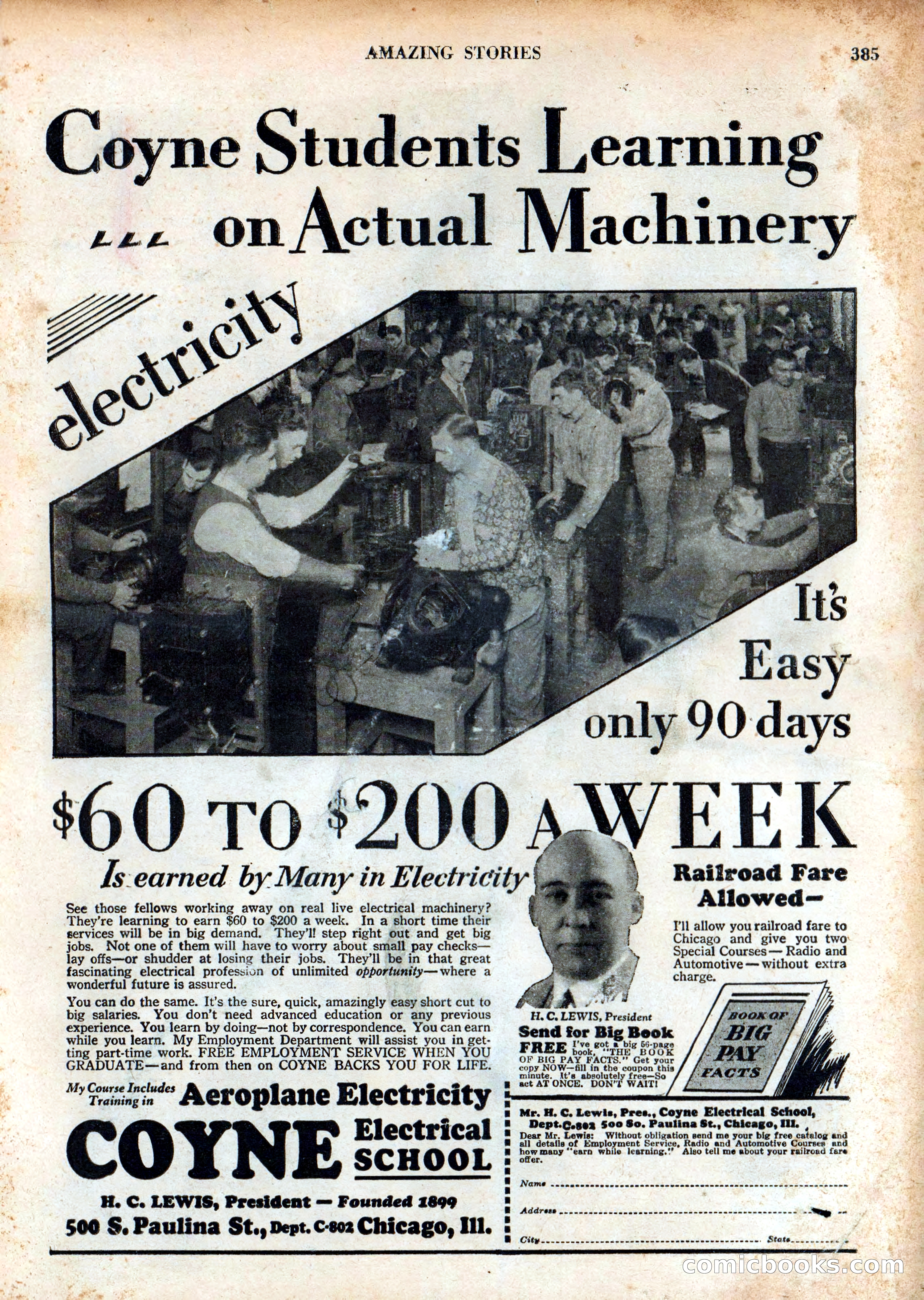 Amazing Stories, Vol. 3 No. 5 — page 3 of 100
