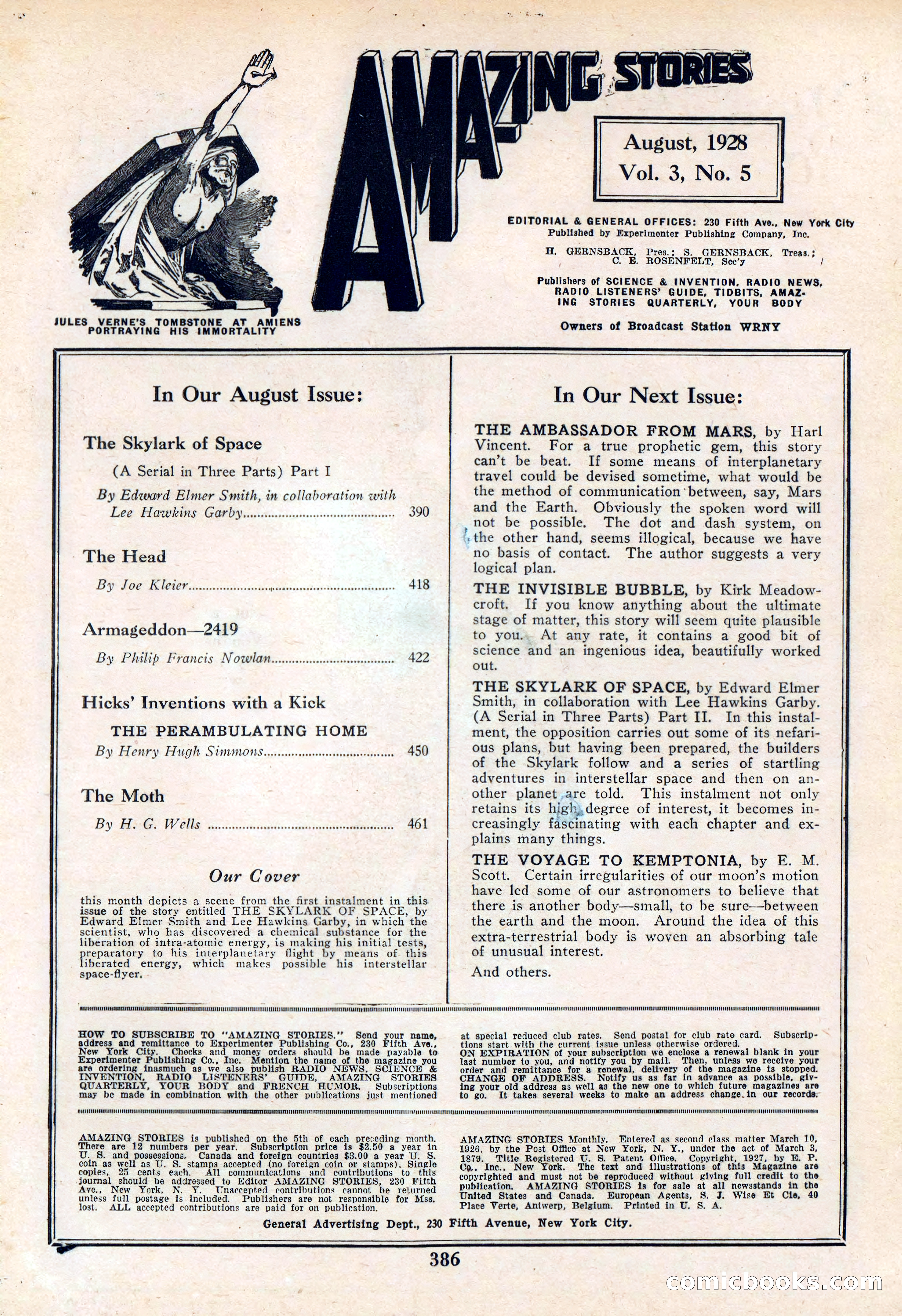 Amazing Stories, Vol. 3 No. 5 — page 4 of 100
