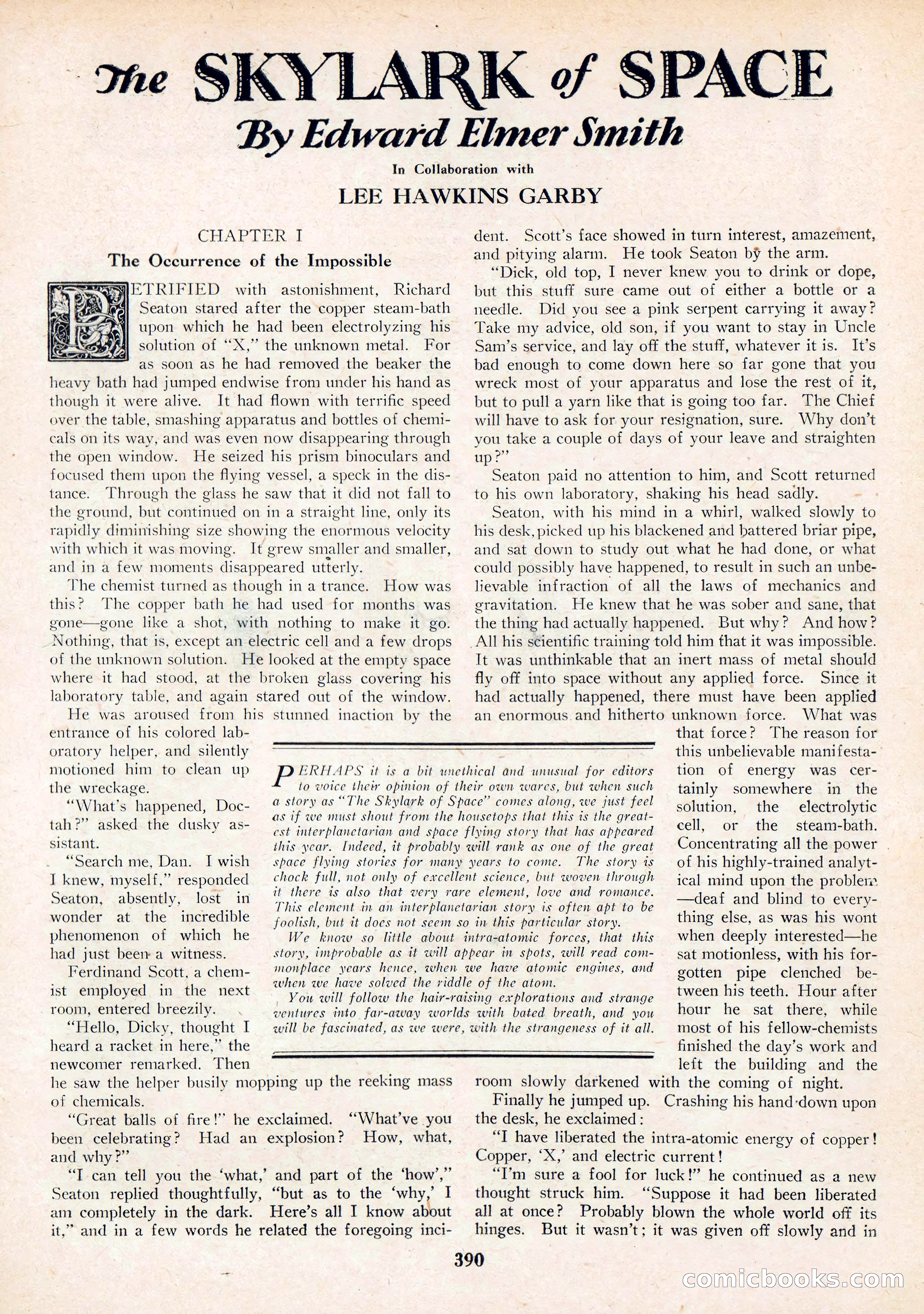 Amazing Stories, Vol. 3 No. 5 — page 8 of 100